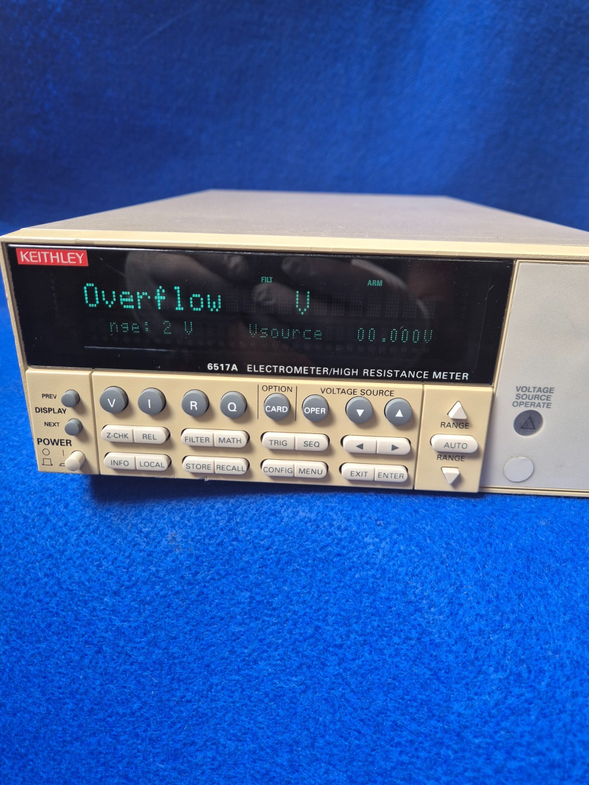 Keithley 6517A Electrometer/ High Resistance Meter w/6522 Scanner Card.