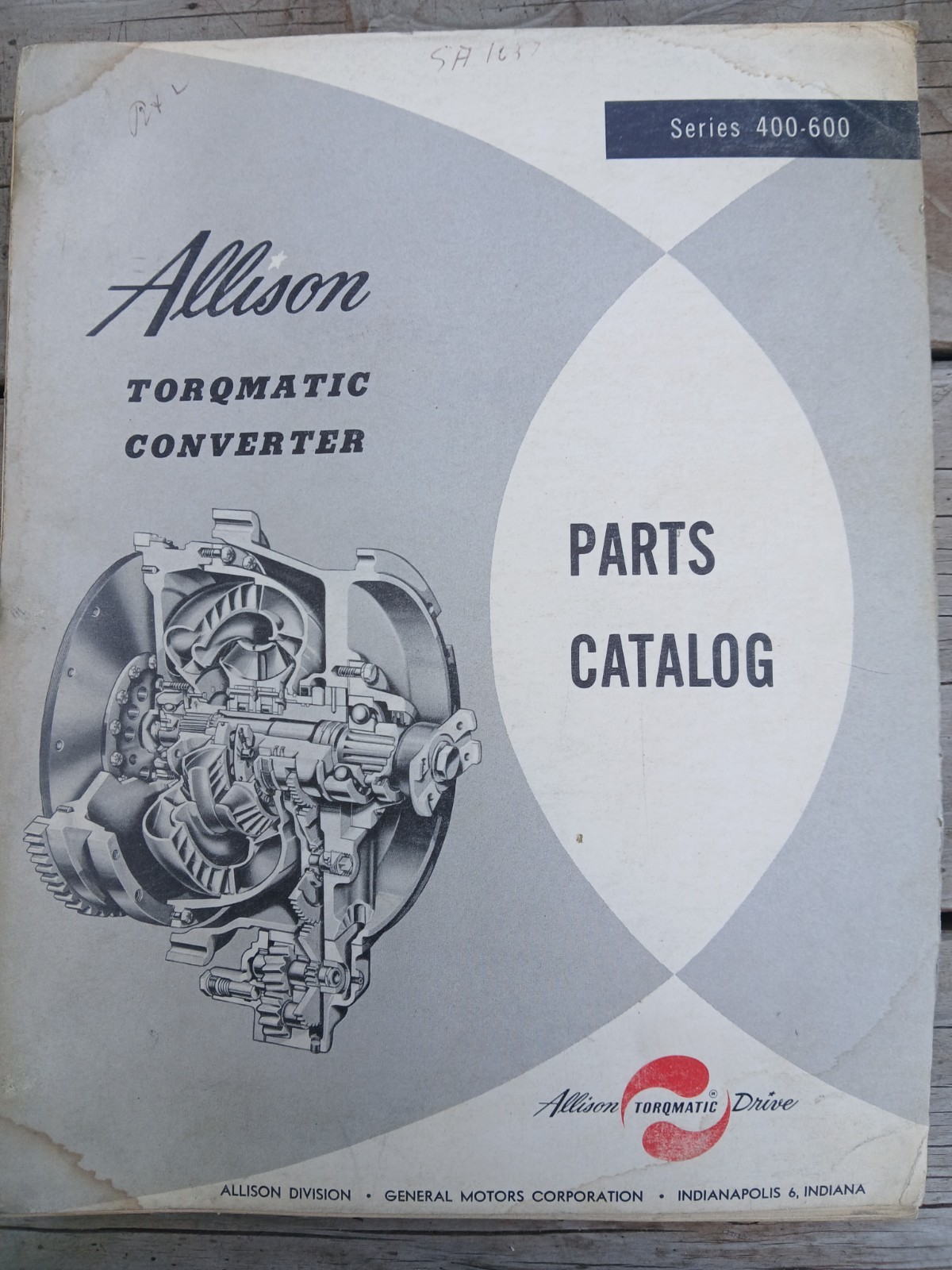 Allison Torqmatic Converter 400-600 Series Parts Catalog, Used