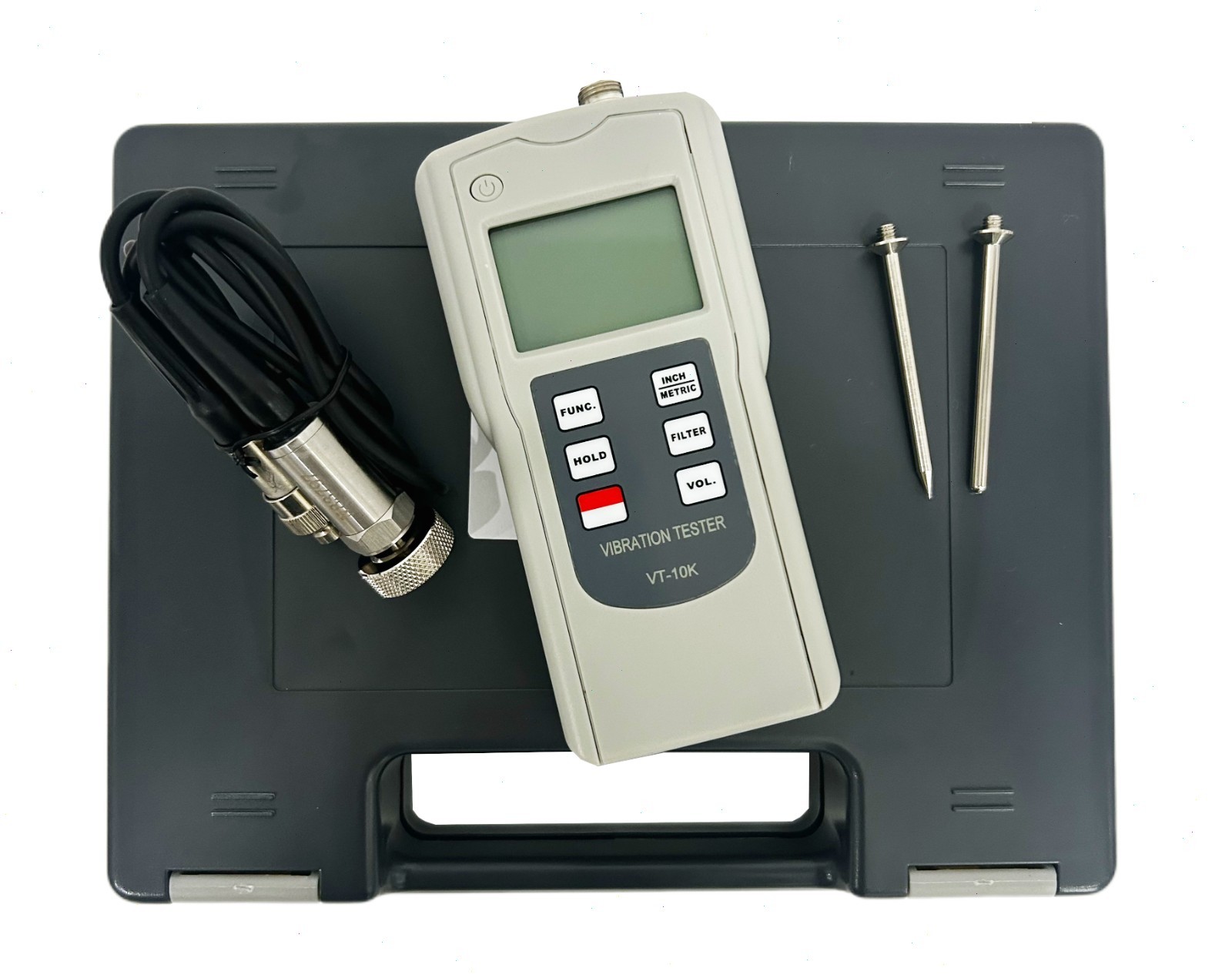 Vibration Analyzer with Range Velocity 0.1-400.0mm/s True RMS/0.004-16.00inch/s