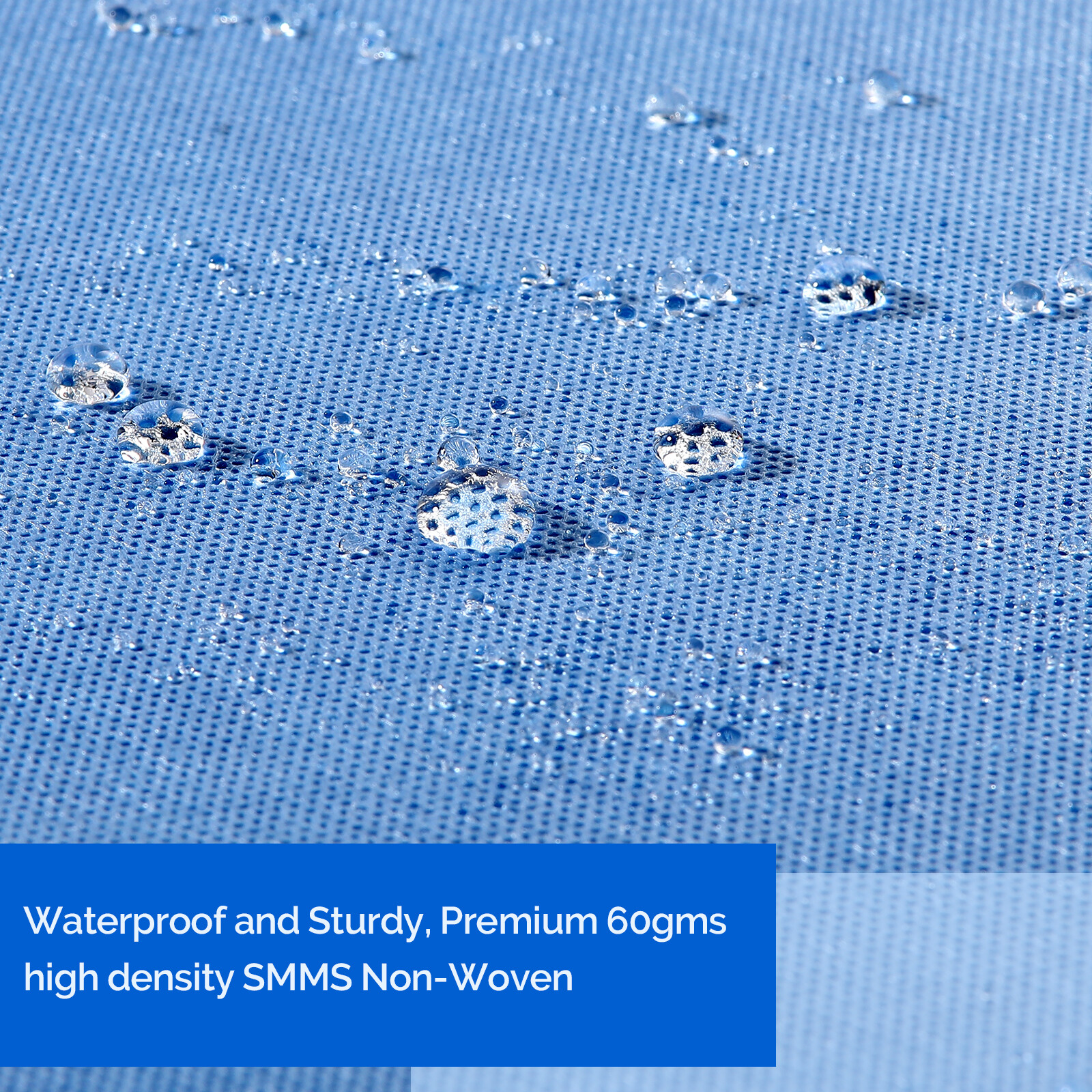 JMU Autoclavable CSR Sterilization Wraps 15″ x 15″ Blue Up to 1000/PK SMMS