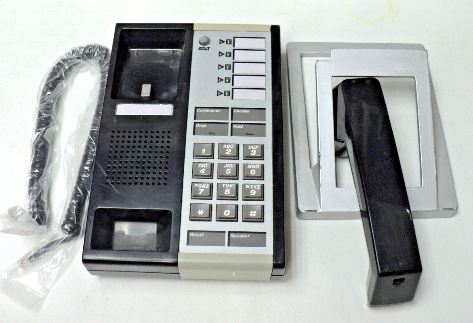 Merlin Classic 5-Button Phone with Metal Stand Warranty Membrane 7302 AT&T Avaya