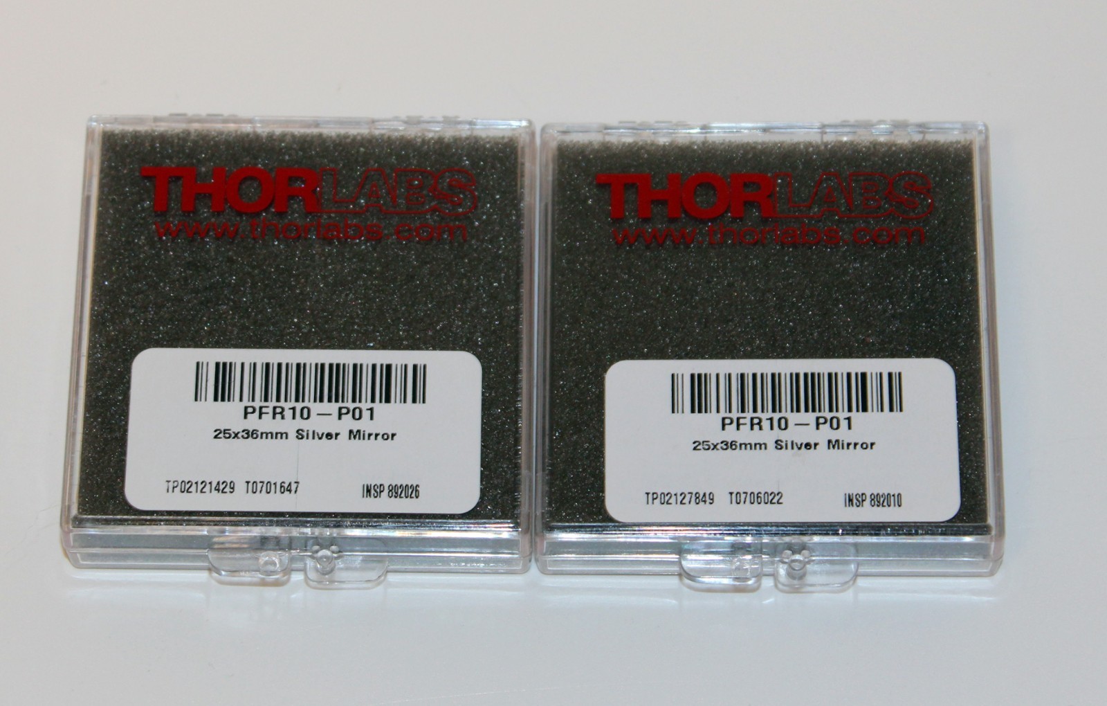 Thorlabs PFR10-P01 Protected Silver Mirror ( Lot x 2) PFR10-P01 25 mm x 36 mm