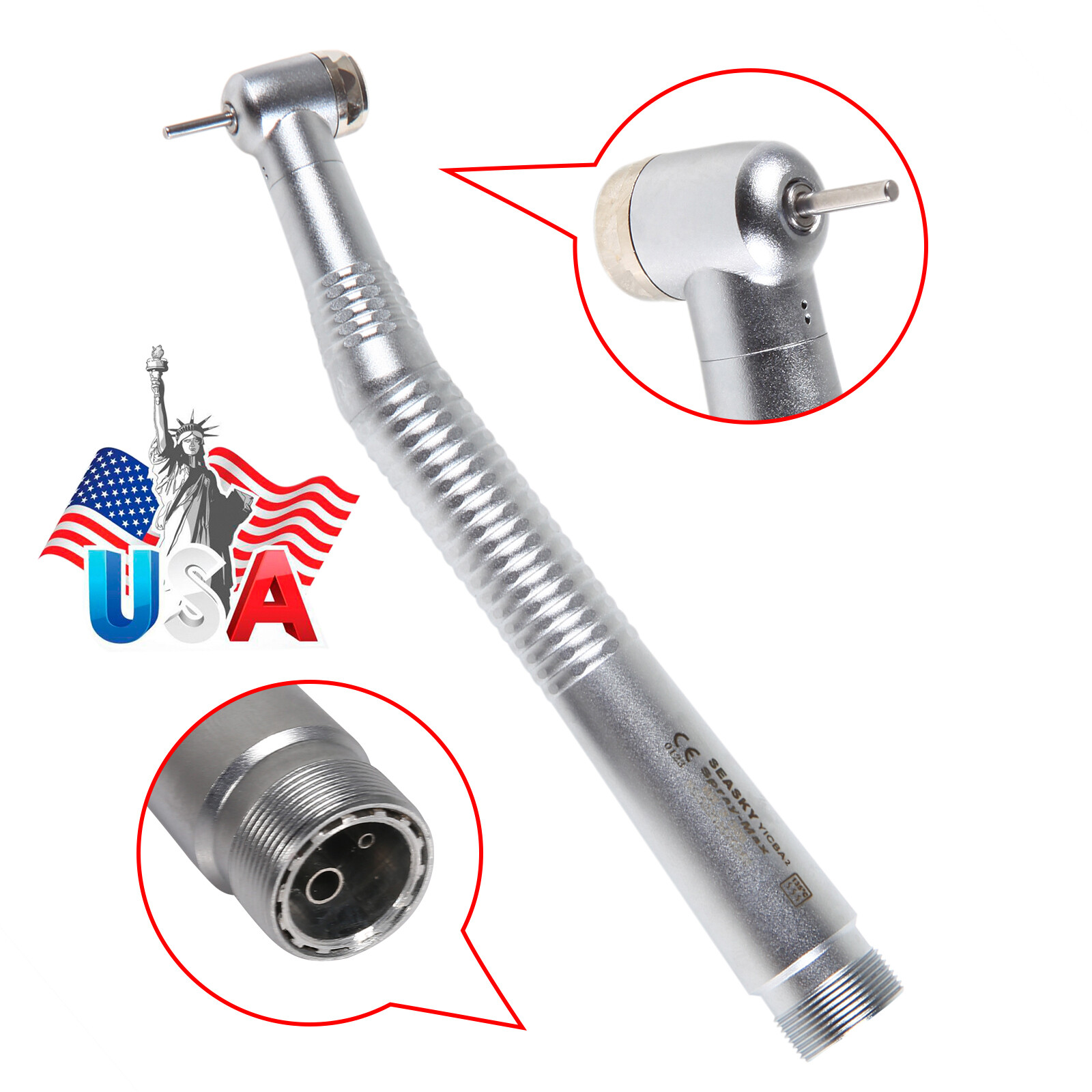 10 Pcs NSK Style Dental High Speed Push Button Turbine Handpiece 2 Hole Y1BA2
