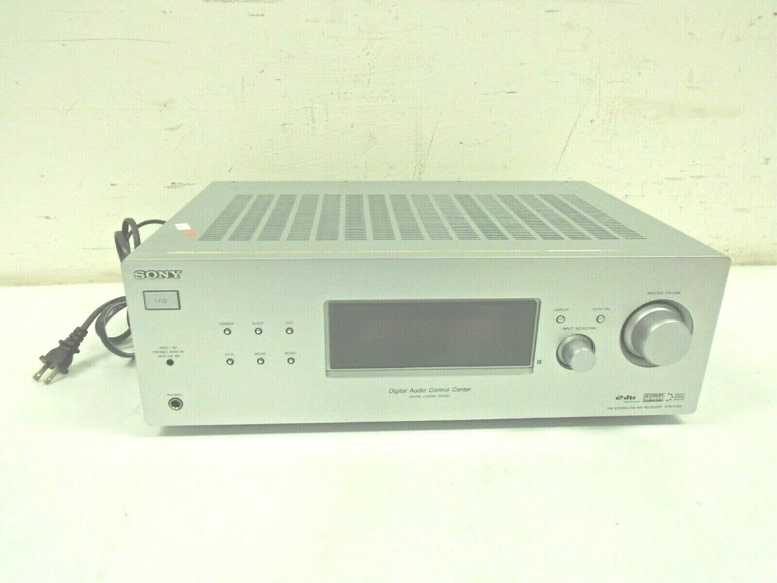 Sony STR-K790 5.1 Silver Home Theater Dolby Digital Receiver NO REMOTE *PARTS*