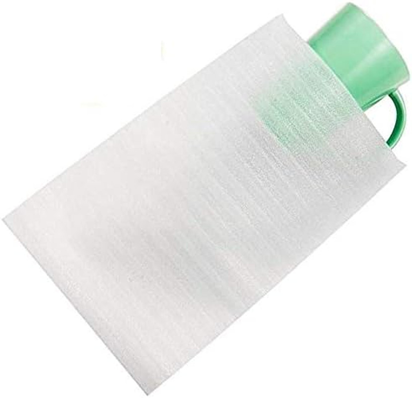 50 Pack Thickened Foam Pouches 7.5X12 Inch, Glass & Mug Cushion Foam Wraps