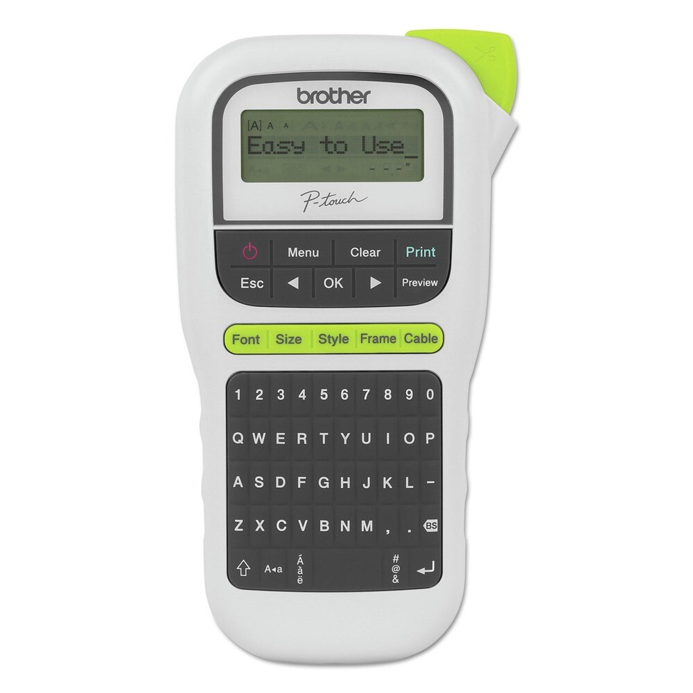 Brother P-Touch PTH110 4.5″ x 6.13″ x 2.5″ 2 Lines Easy Portable Label Maker New