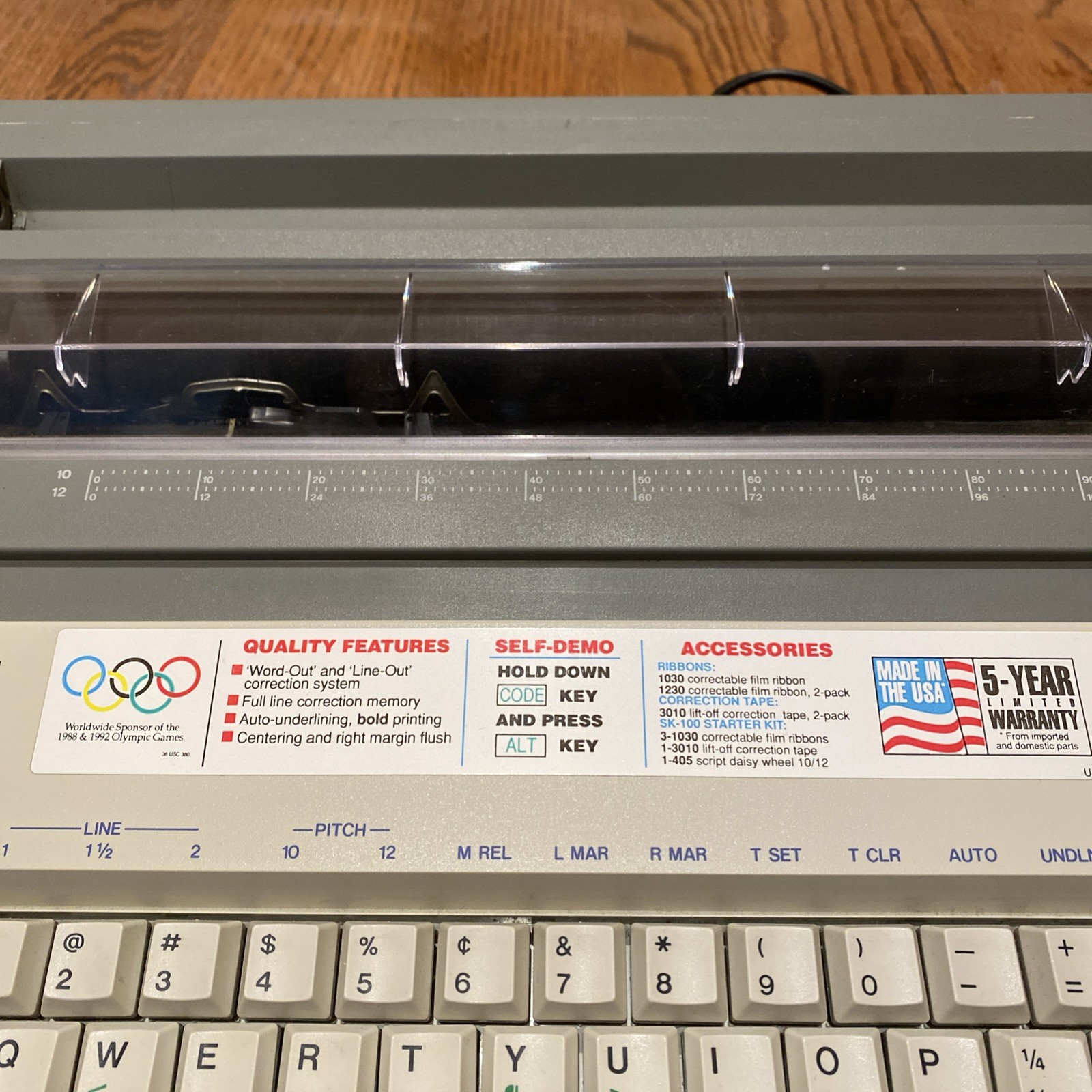 Brother Correctronic GX-6000 Electronic Typewriter Tested Working