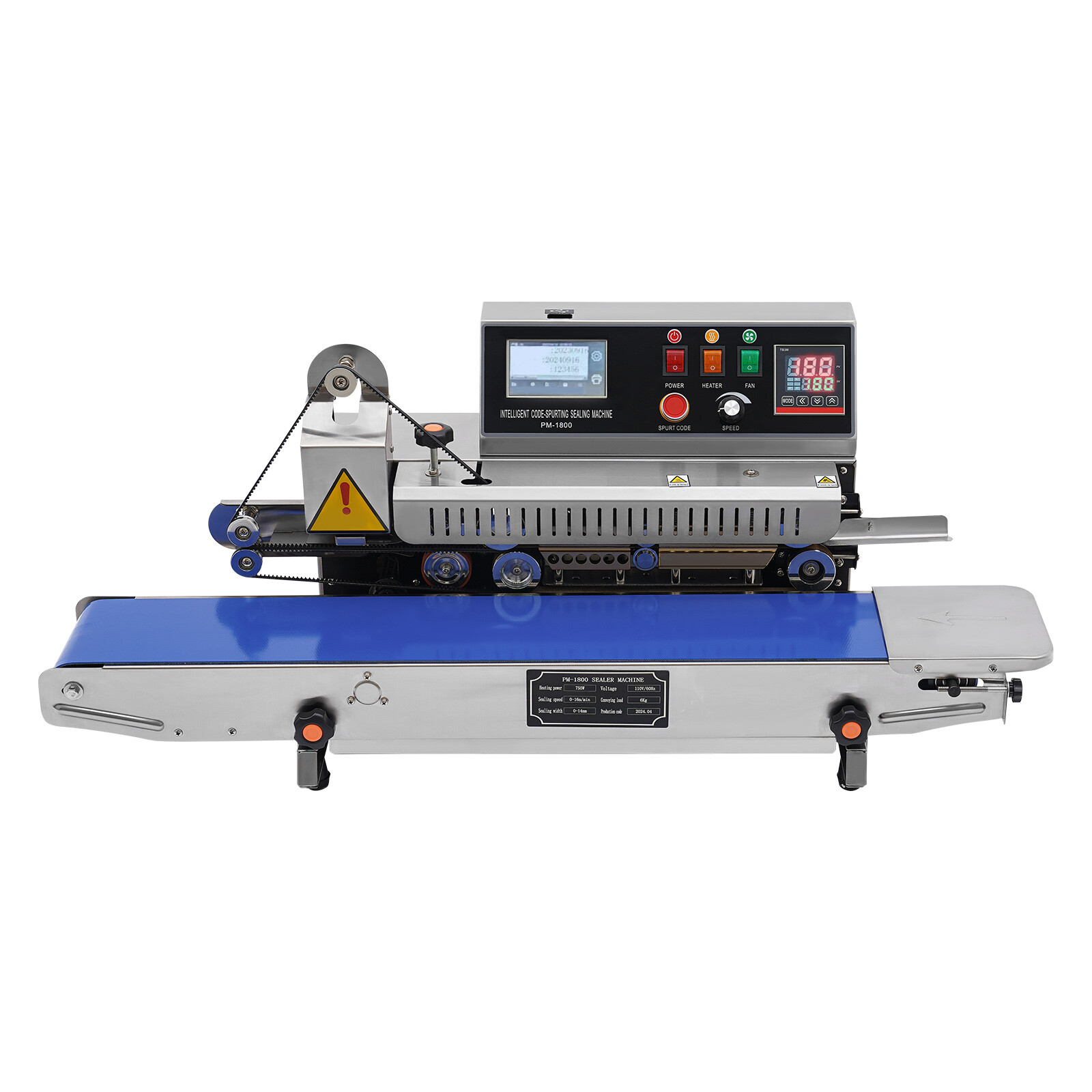 Automatic Inkjet Printing Continuous Sealing Machine Packaging Band Sealer 750W