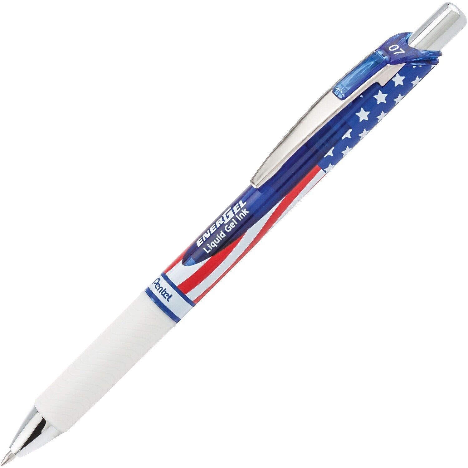 Pentel EnerGel RTX 0.7 STARS STRIPES 3 BLACK LIQUID GEL PEN SEMPER FI MARINE👍3