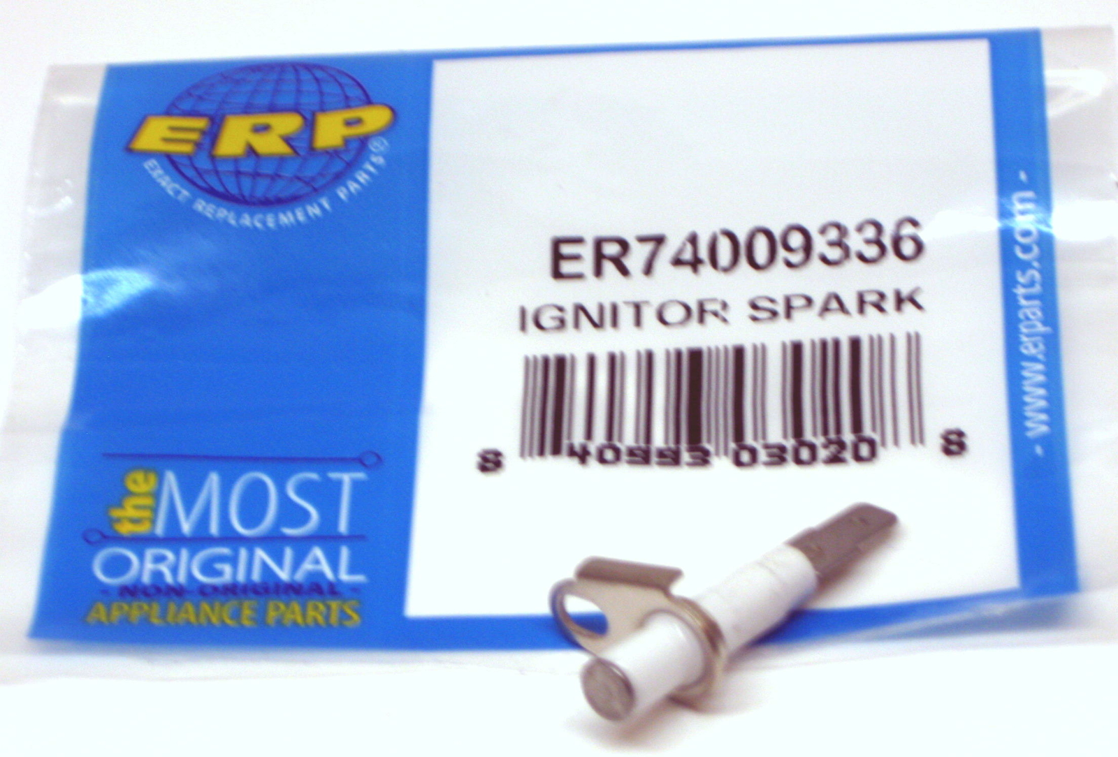 Range Oven Burner Spark ignitor Electrode for Whirlpool Maytag WP74009336