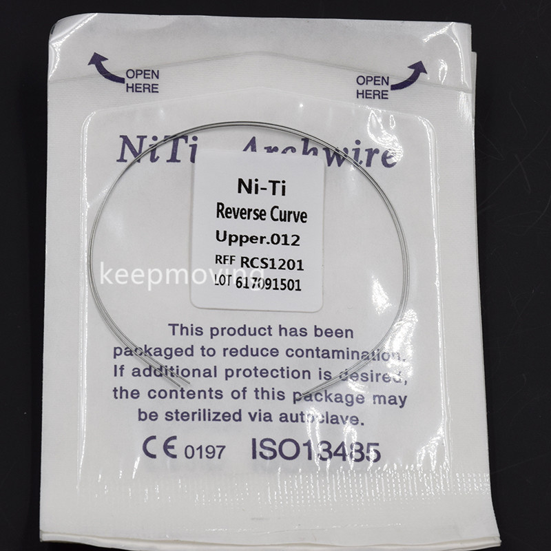 10 Packs Orthodontic Dental Niti Reverse Curve Round Arch Wire Upper/Lower