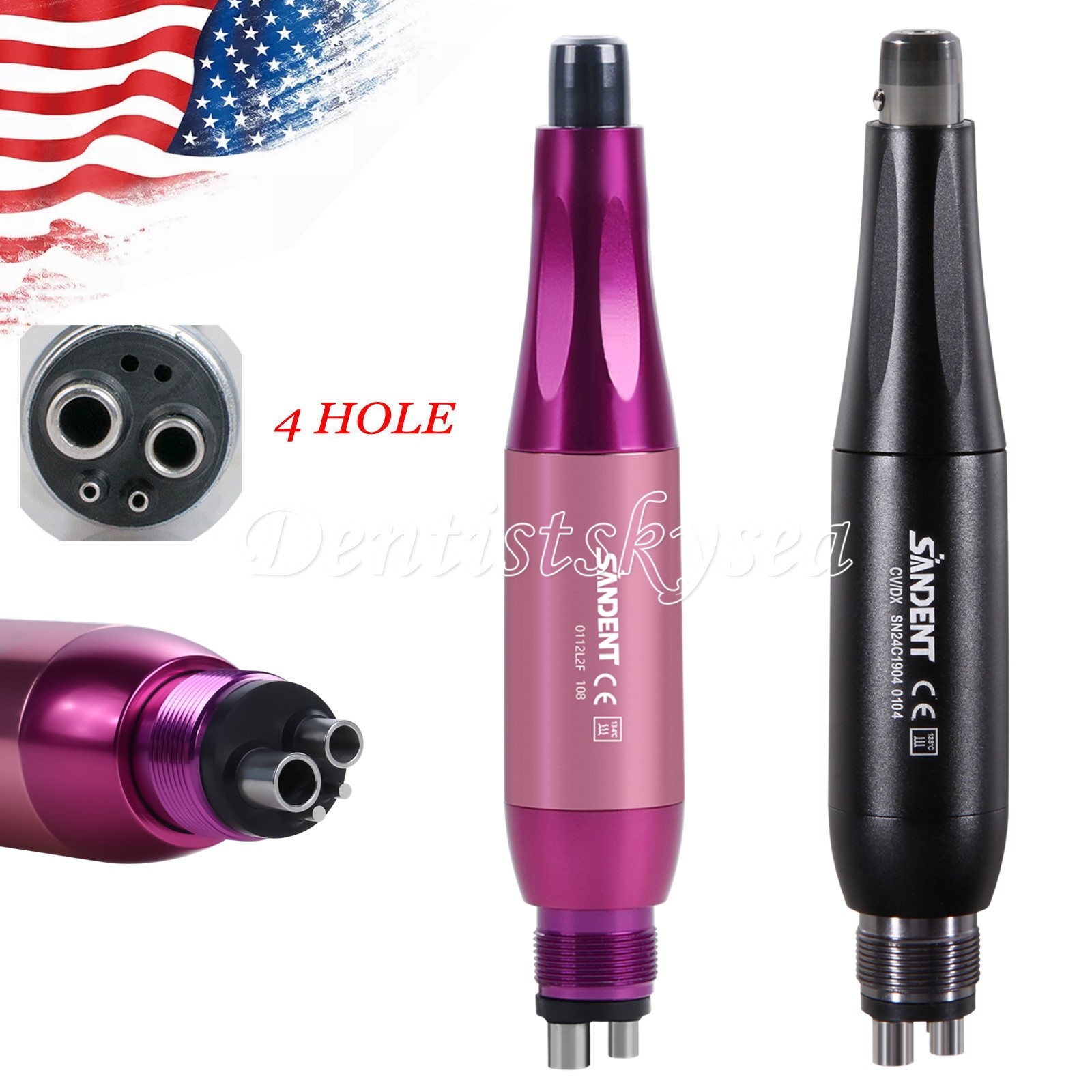 SANDENT Electric Hygiene Prophy Handpiece 360° Swivel /100 Prophy Angles 105°
