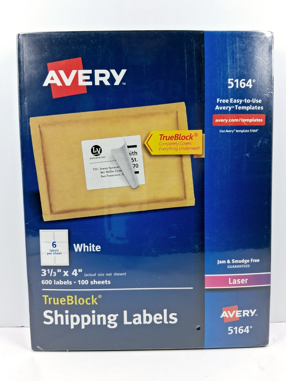 Avery Shipping Labels 5164 600 labels – 100 sheets-3 1/3” X 4”