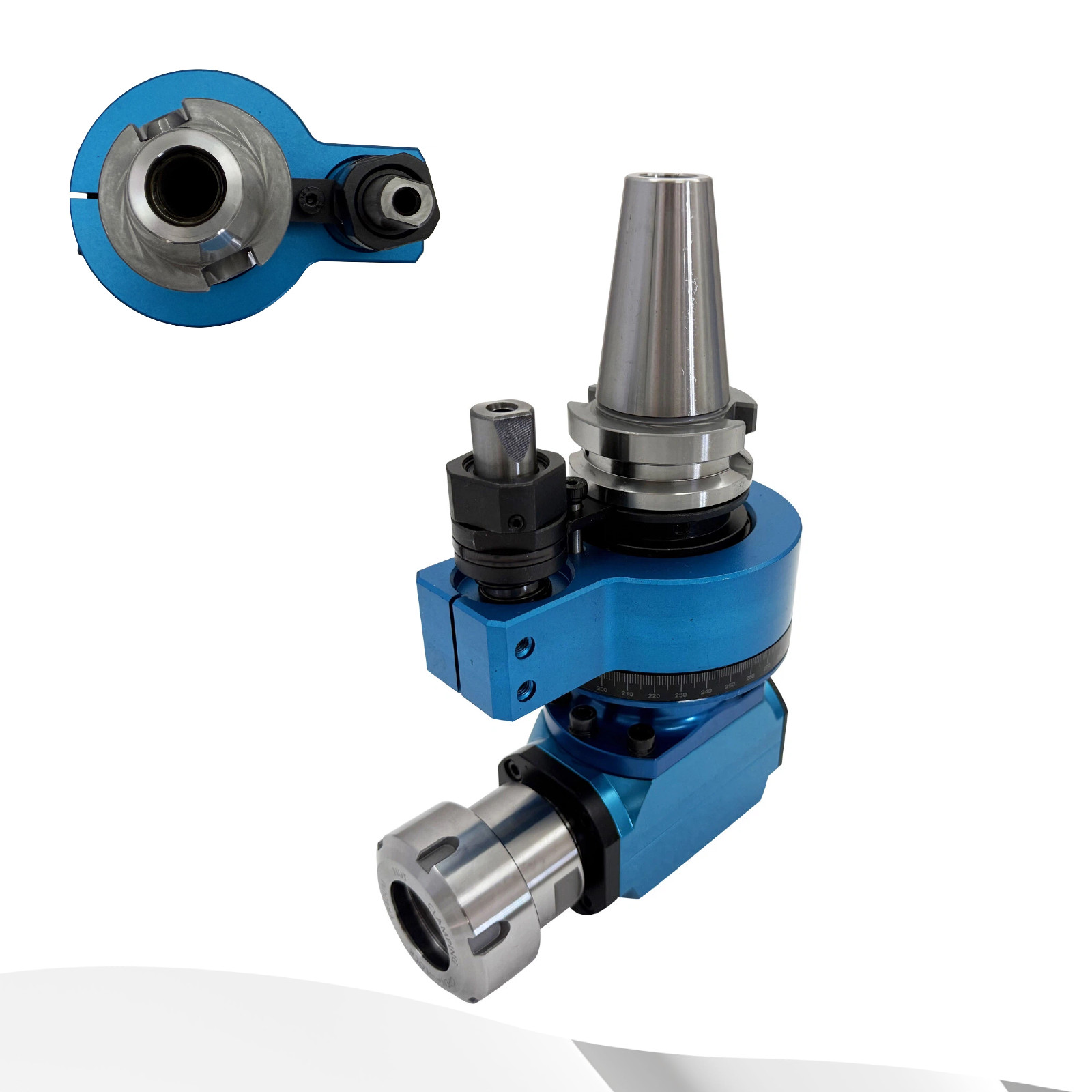Single Angle Milling Head BT40-90 Degree-ER40 Side Head for CNC Machining Center