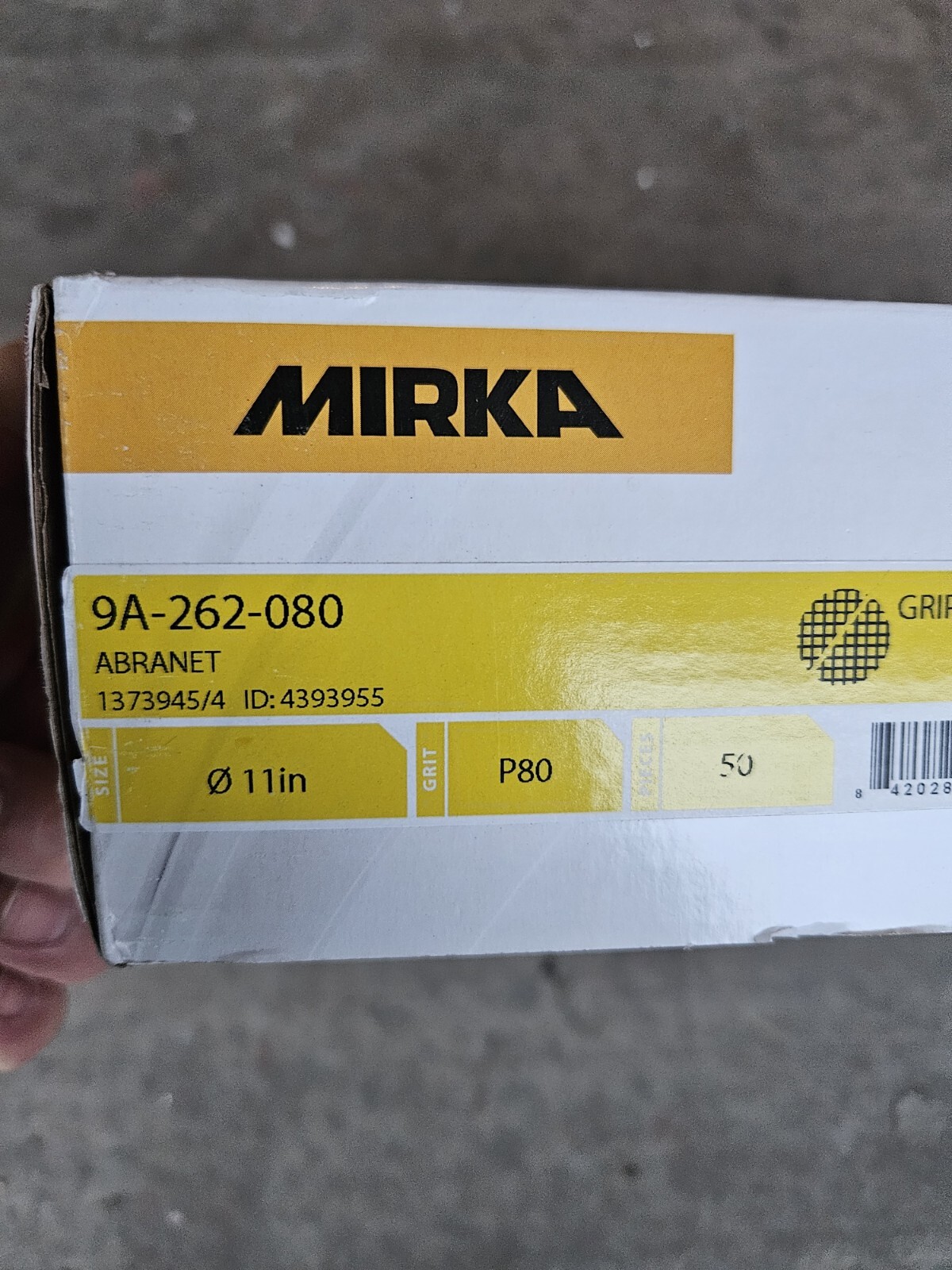 Mirka 9A-262-080 – Abranet 11″ Mesh Grip Disc 080 Grit (Qty 50 per pk/bx)
