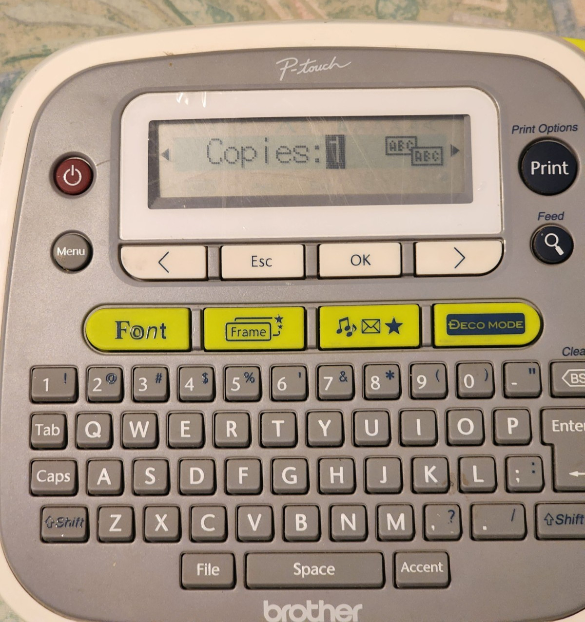 Brother P-Touch Model PT-D200 Label Printer No Power Cord Works