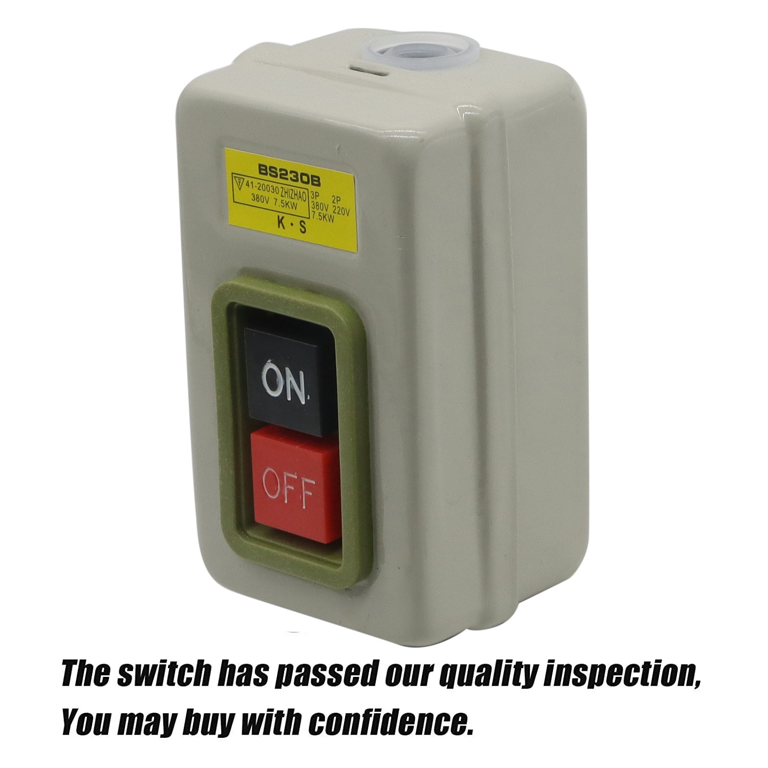 Home On Off Start Stop Switch Push Button Single Phase Motor Electric 220V /380V