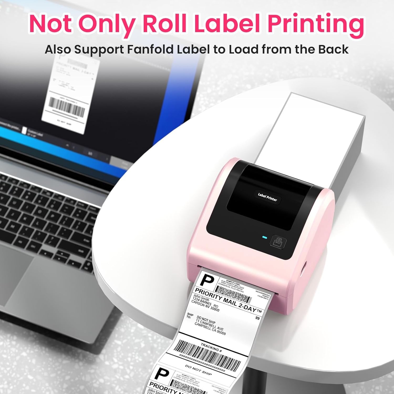 4×6 Printer Bluetooth Shipping Label Printer for Thermal Label USPS UPS FedEx