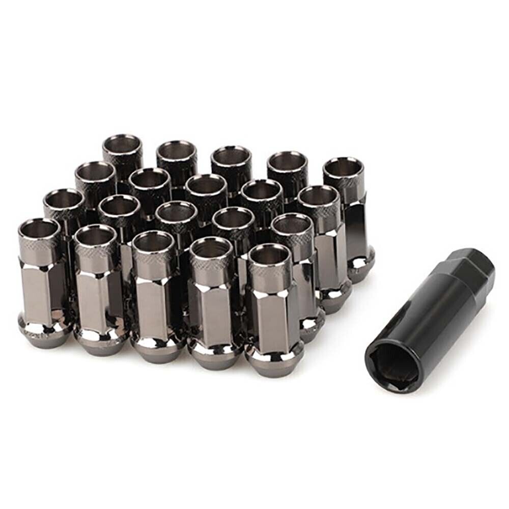 20PCS extended forged steel wheel tuner lug nuts open end light Wheel Nut Screw