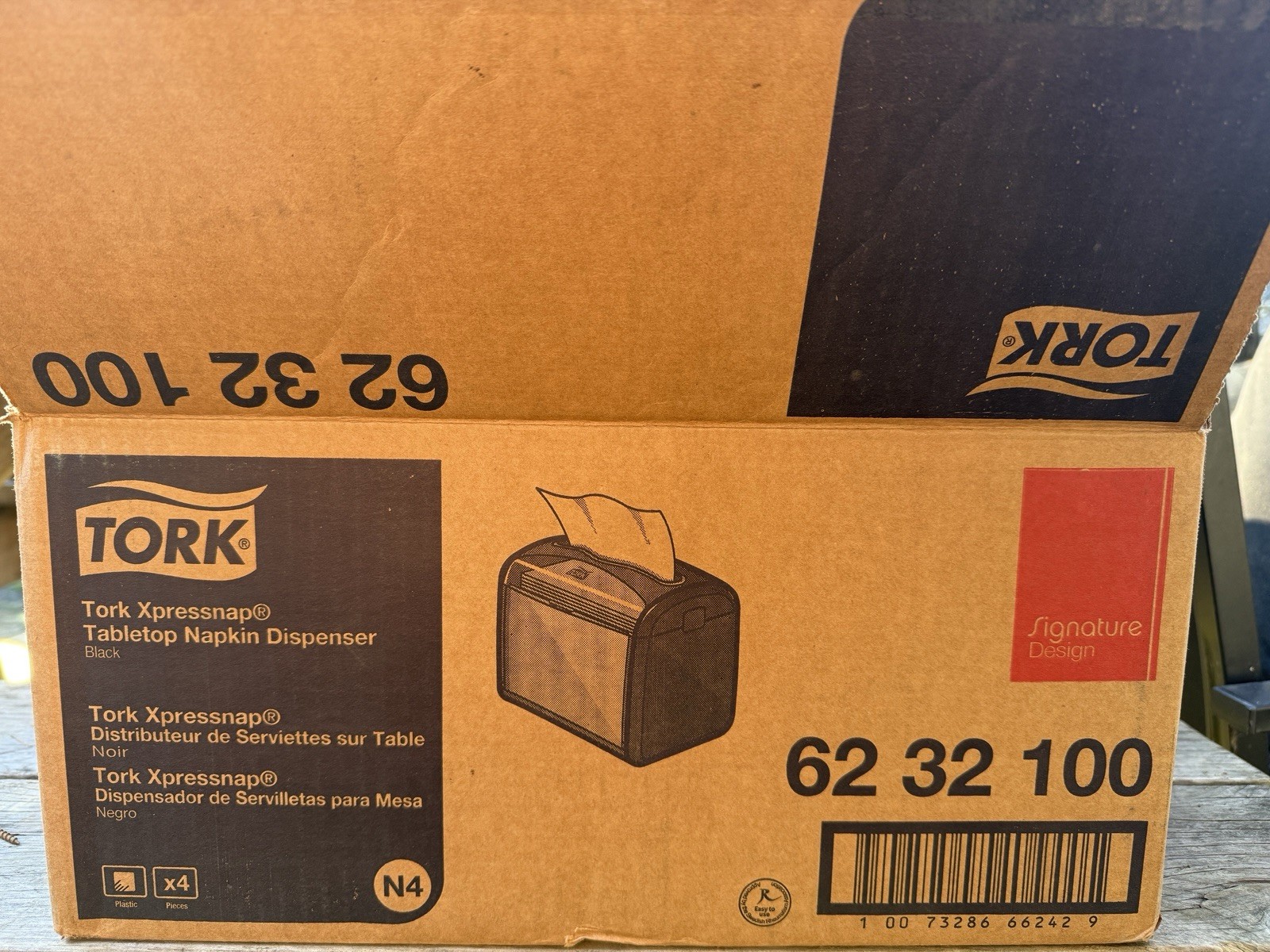 Set of Four Tork Xpressnap Tabletop Napkin Dispenser Restaurant Design NIB