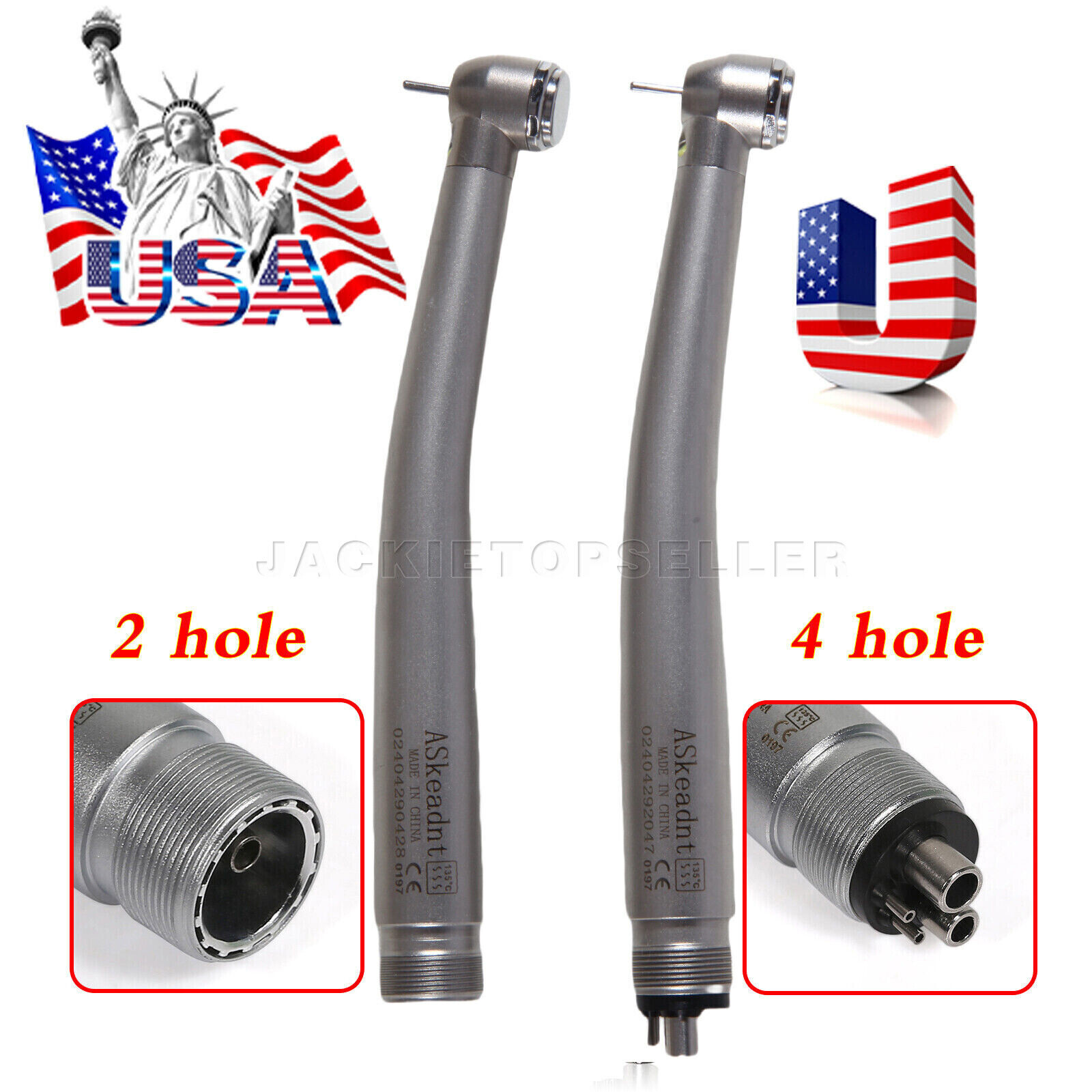 NSK Style Dental Fiber Optic LED E-generator / High Speed Handpiece 2HOLE/4HOLE