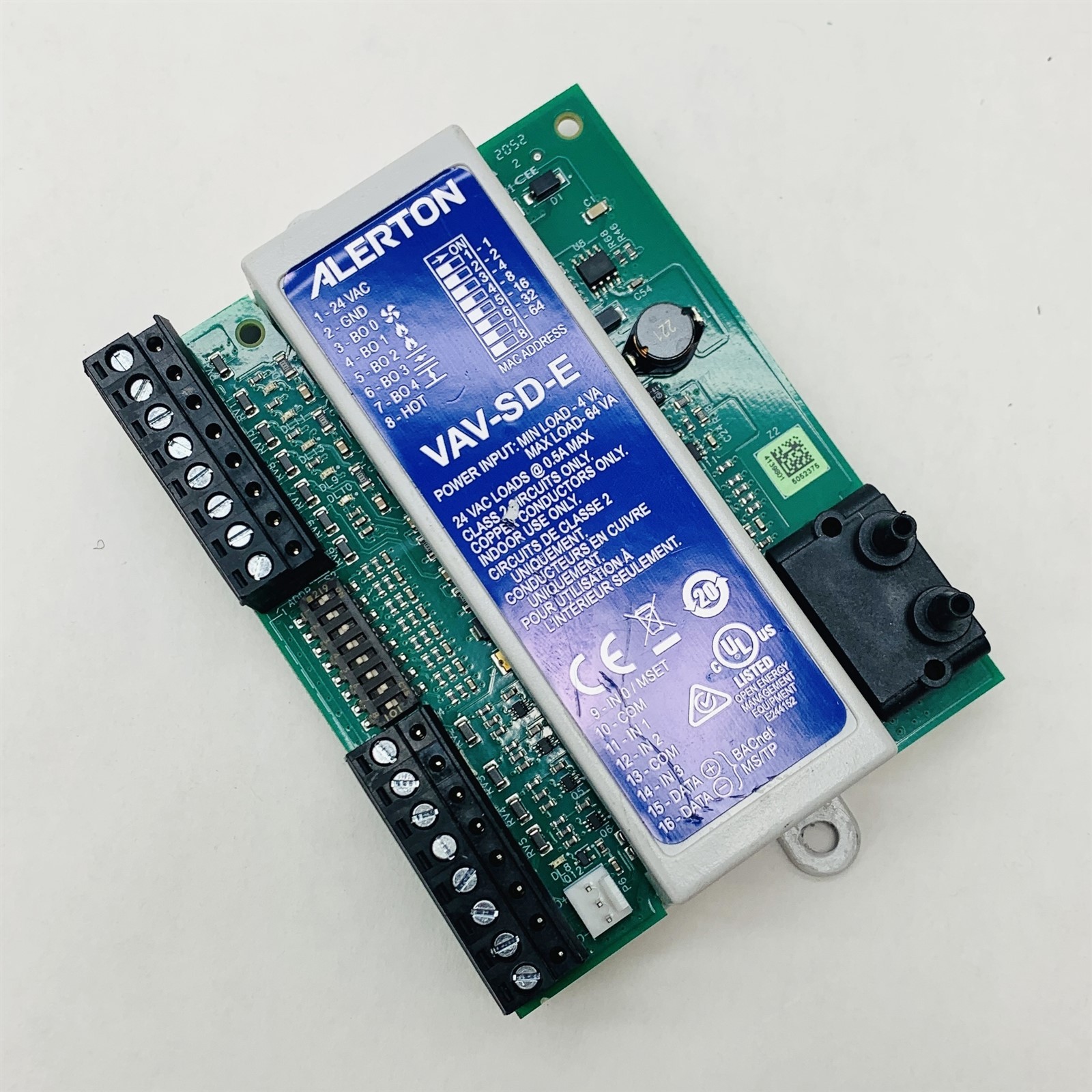 Alerton VAV-SD-E BACnet Single Duct VAV Field Controller Building Automation