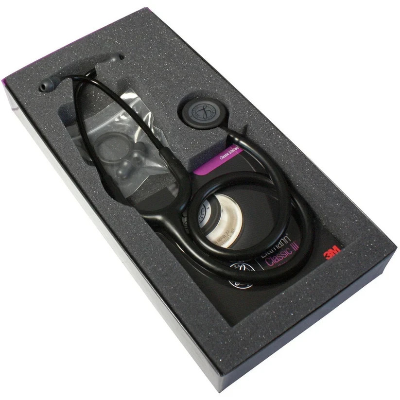 3M Littmann Classic III 27″ Monitoring Stethoscope – Black Edition (5803)