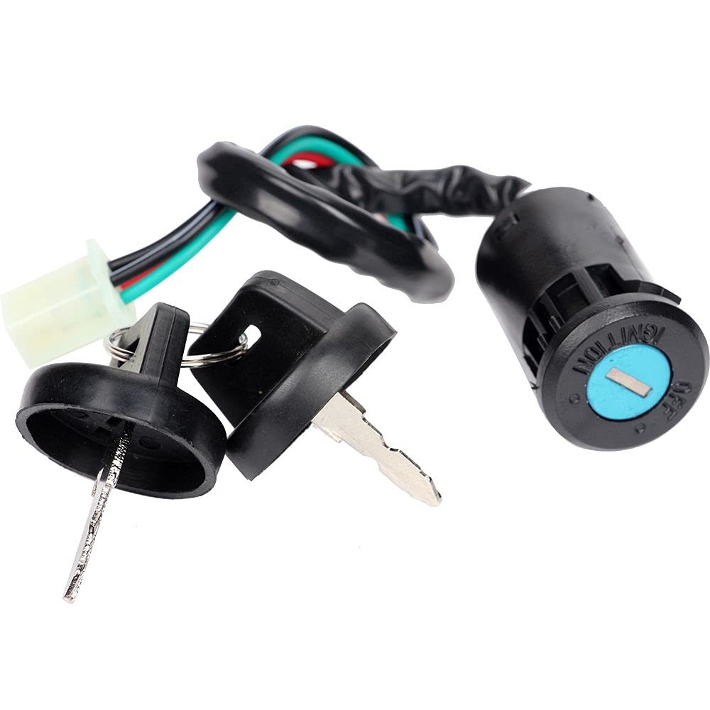 Ignition Key Switch with Cap for 50cc 70cc 90cc 110cc 125cc 150cc 200cc 250cc…