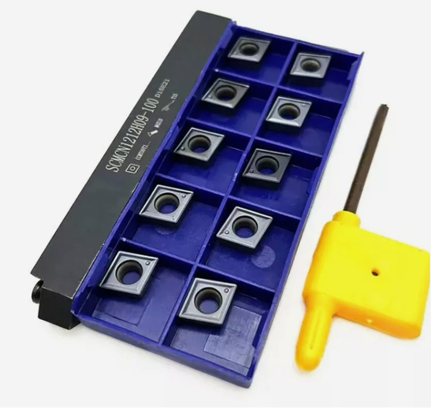 SCMCN1212H09-100 CNC Lathe Turning Tool Holder + 10Pcs CCMT09T304 NN Inserts
