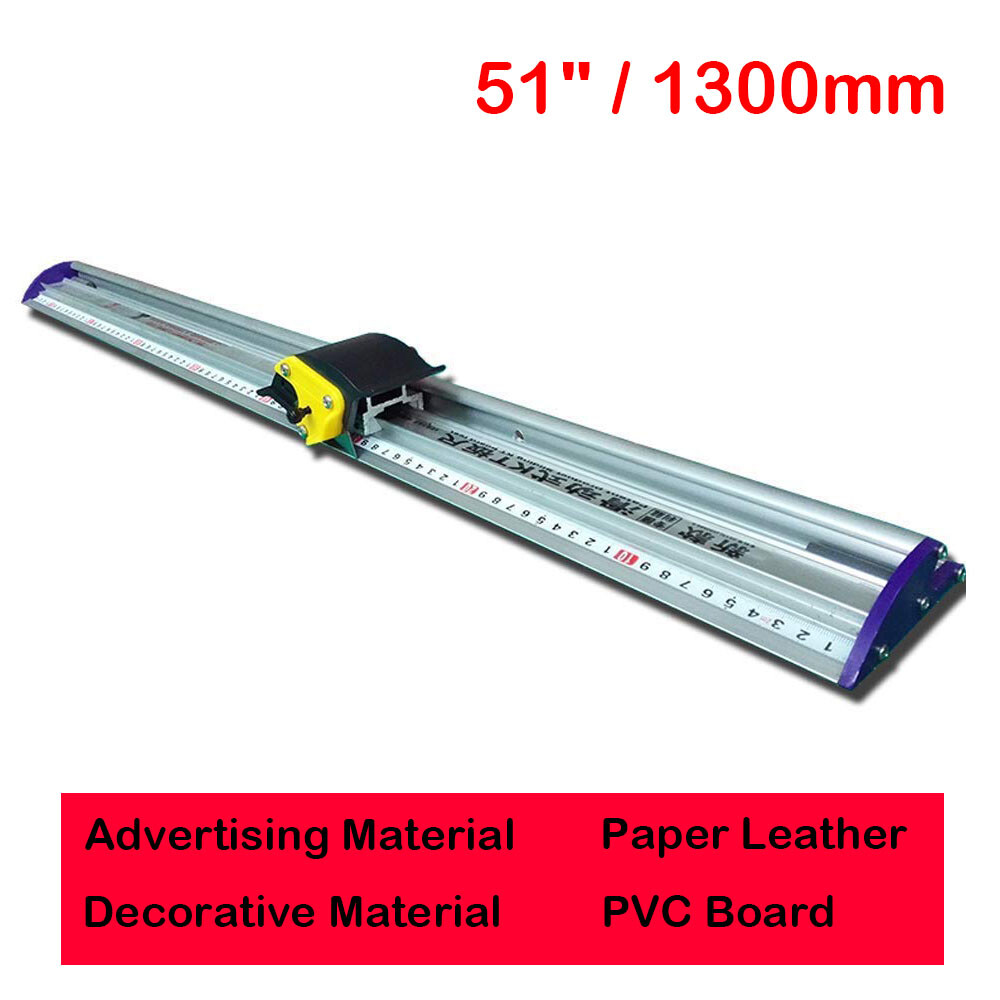 51″ Manual Sliding Trimmer for KT Board PVC, PET – Includes Ruler Photo Cutting