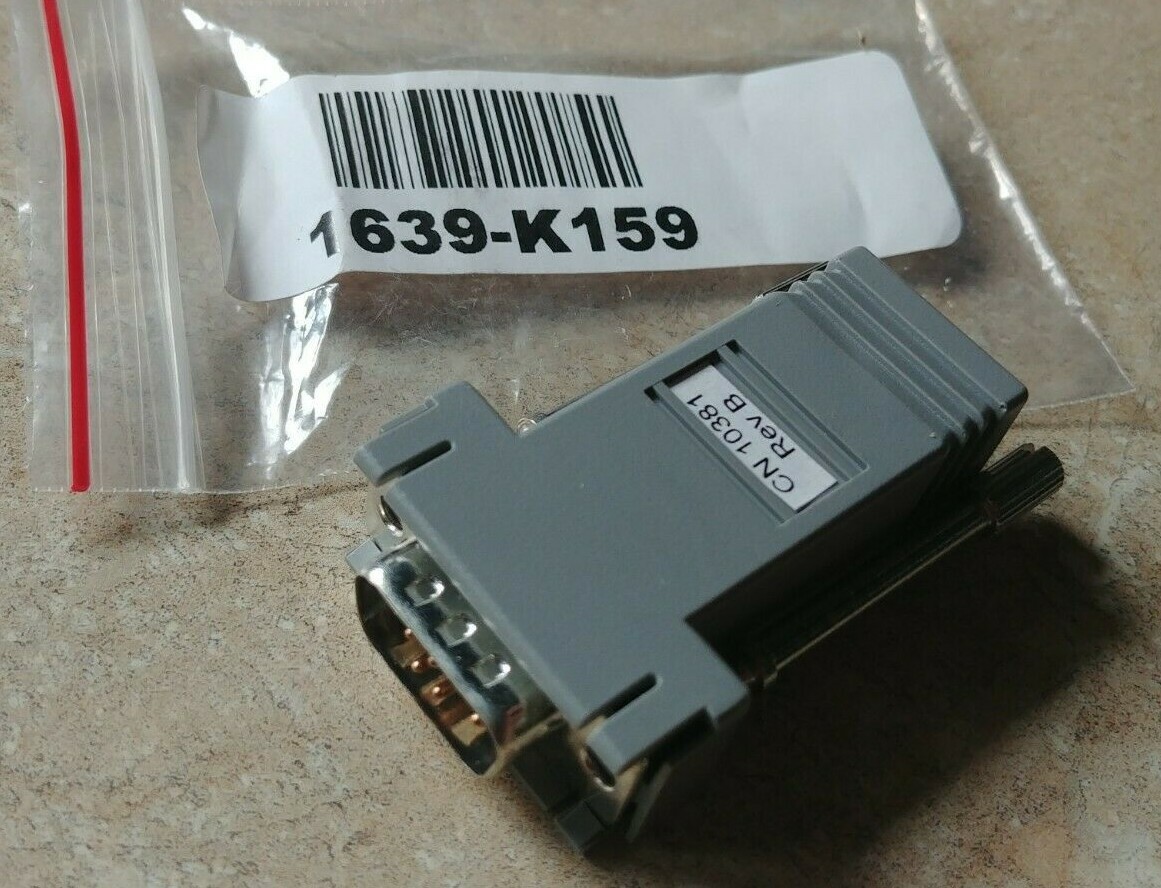 NCR DB9 RJ12 Serial Cable Adapter 1639-K159 CN 10381 For Aloha & Radiant COM SER