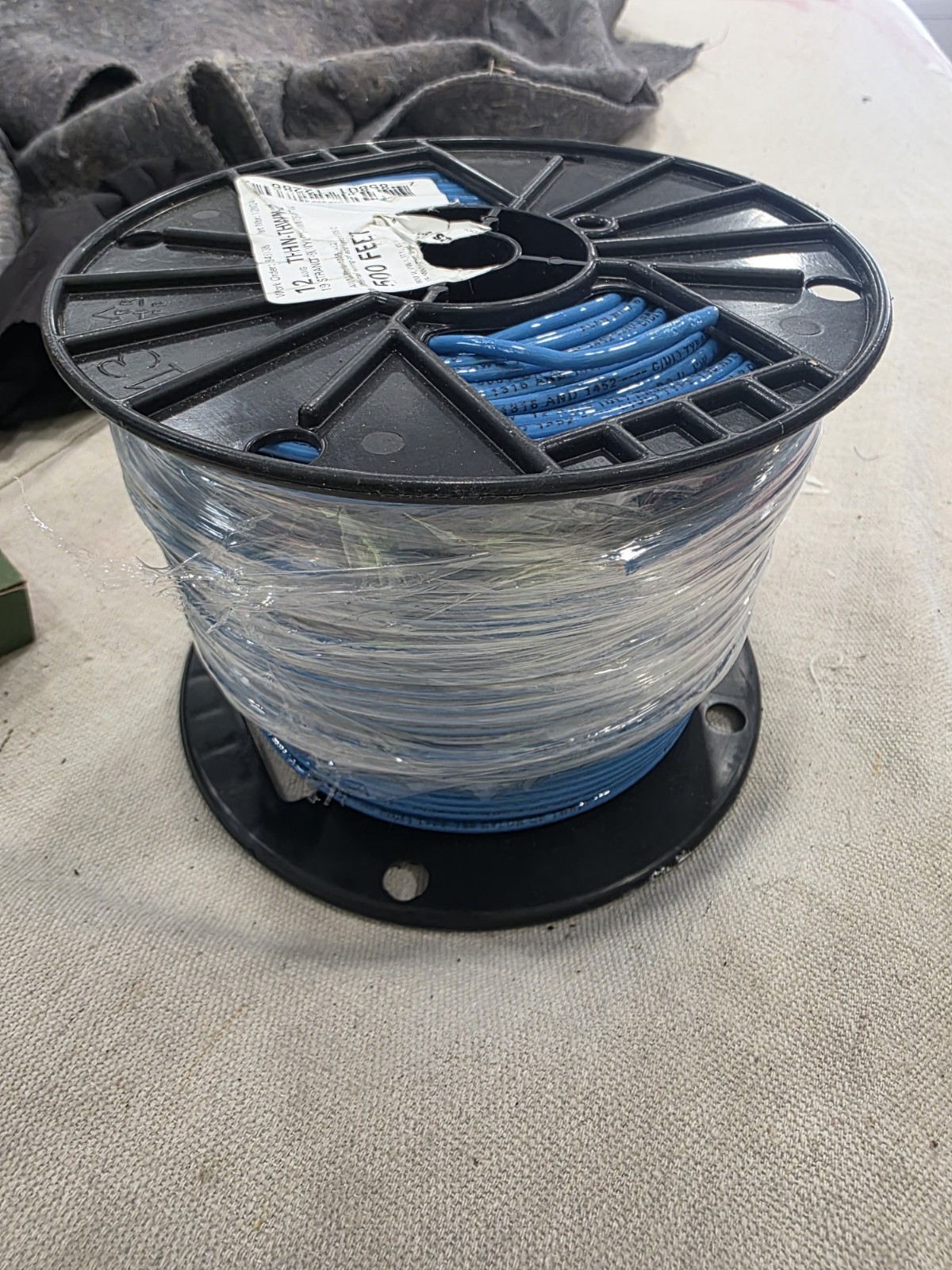 THHN Stranded Cu, 12 AWG, Blue, 500 ft. Free Shipping