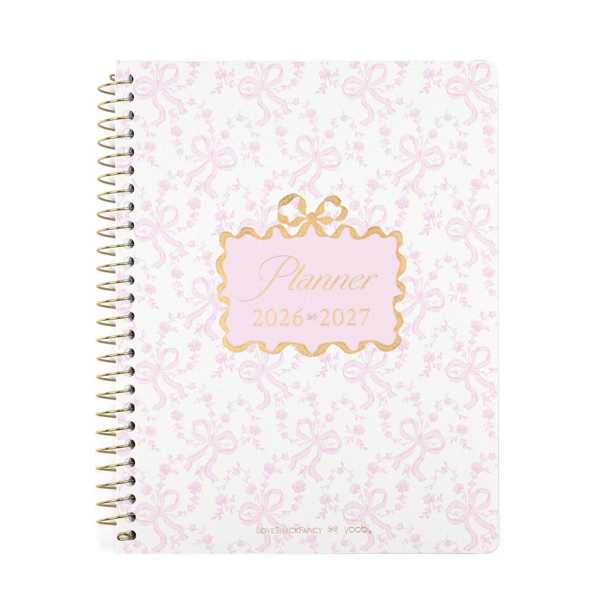 BUNDLE loveshackfancy x Target 7×9 planner(Coquette Bow) and 8pcs supply kit