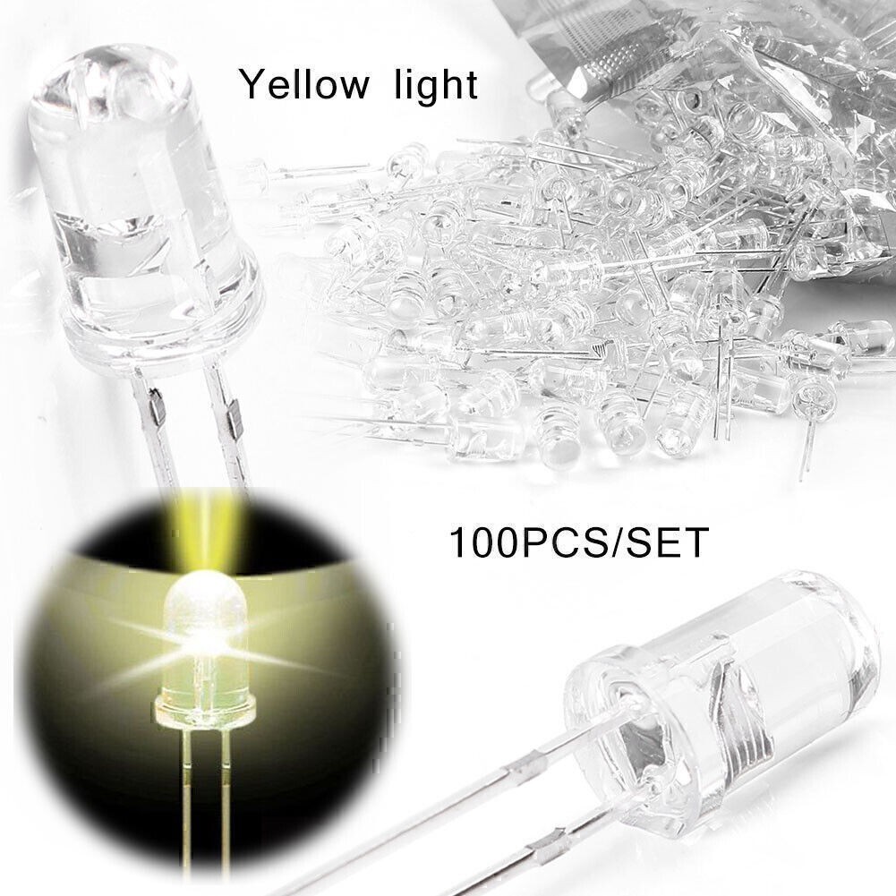 100/500/1000PCS 5mm Ultra Bright LED Light Bulb Lamp 20000mcd Super Bright