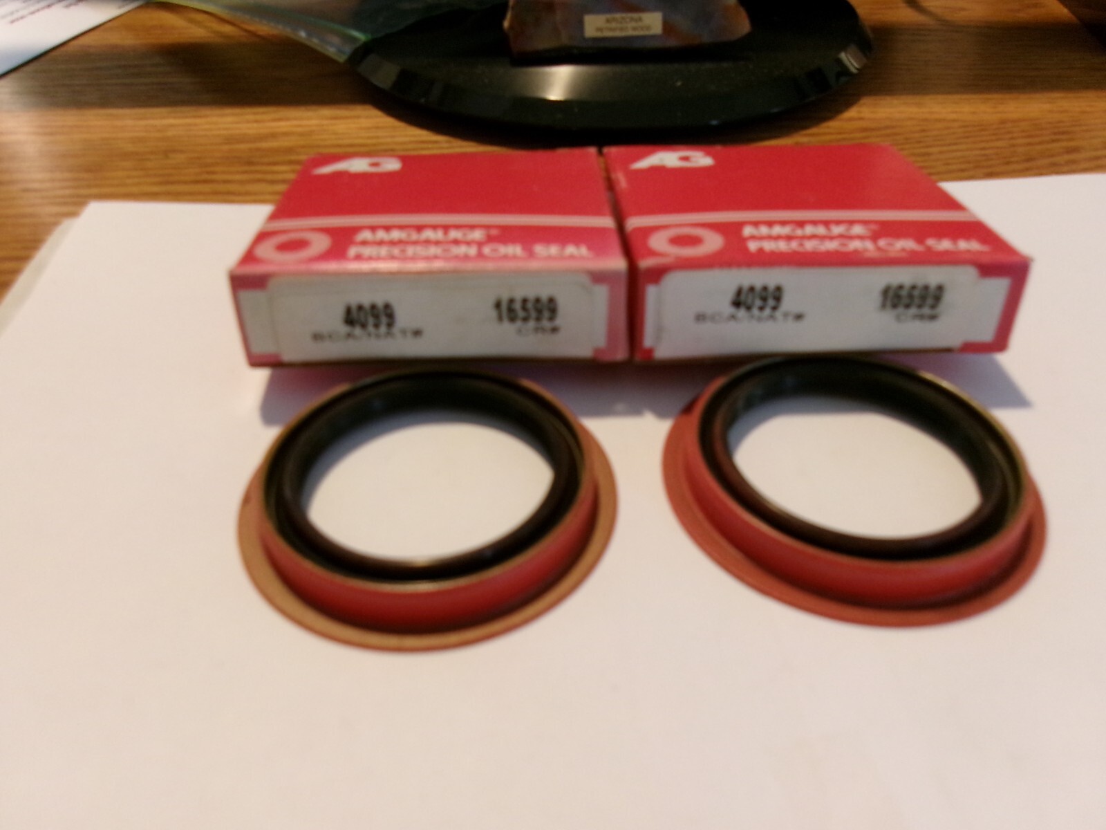 2 (TWO) AMGAUGE 4099 OIL SEALS = $11.98 = $5.99 EACH = FREE SHIPPING ~CR 16599