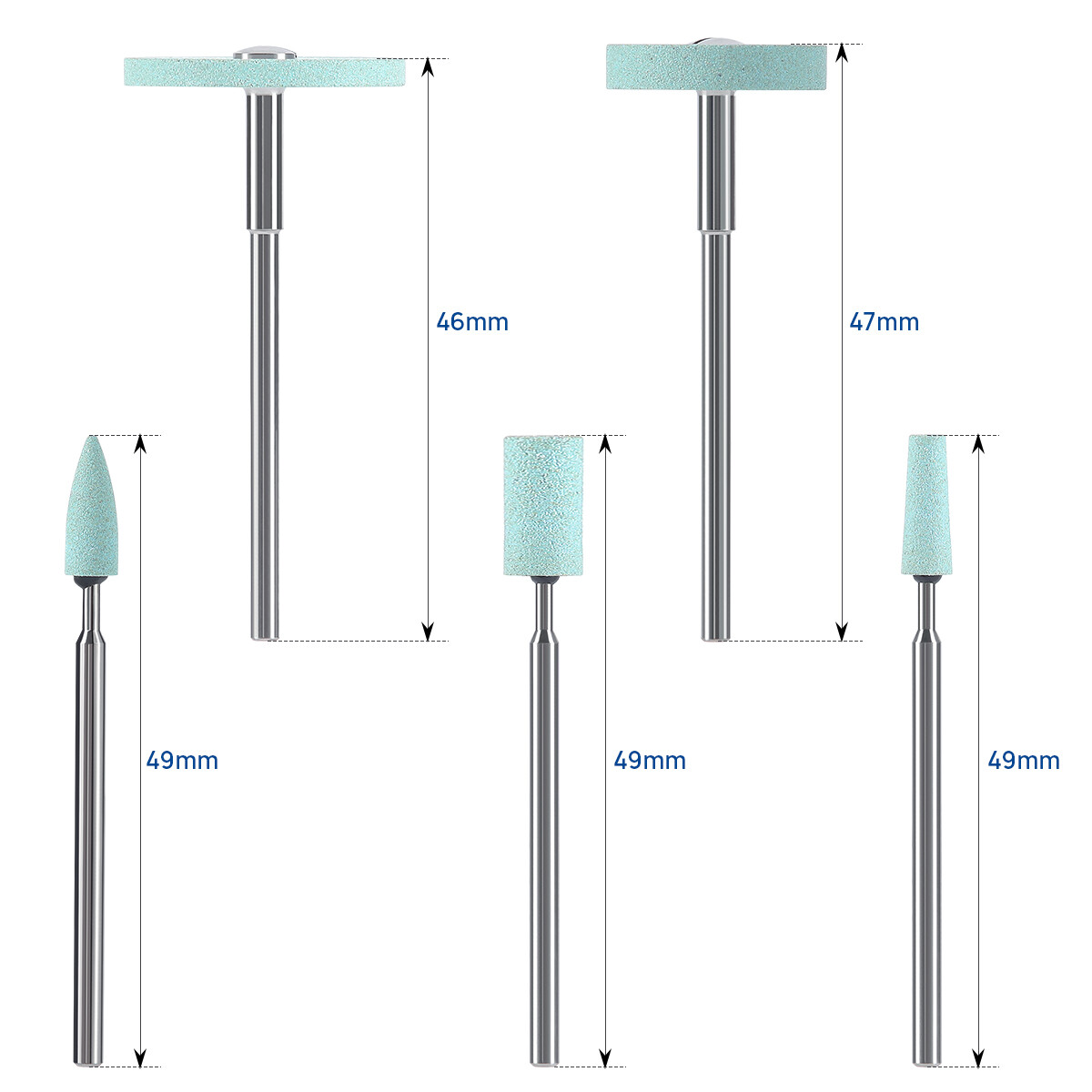 Dental Lab Ceramic Diamond Grinder Zirconia Porcelain Polishing Bur HP 2.35mm
