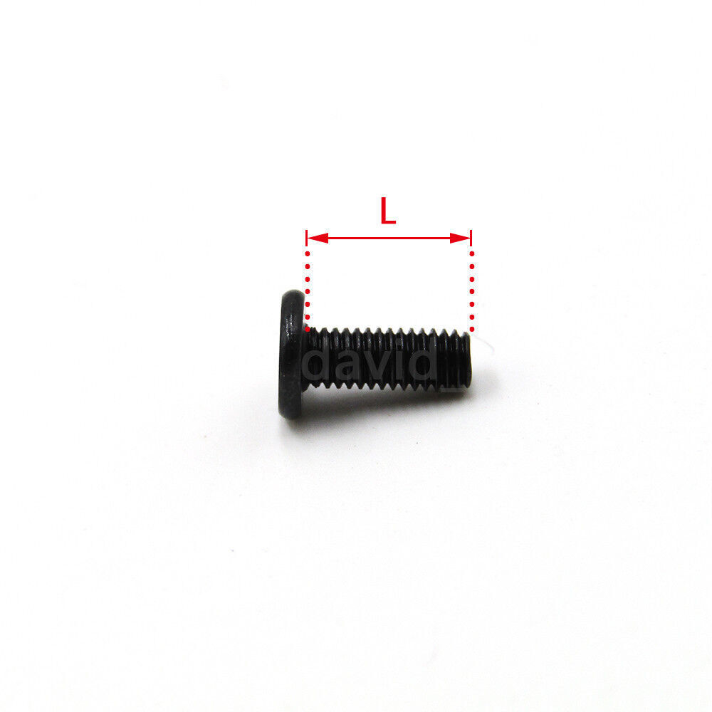M1.4 M2 M2.5 M3 Black Phillips Flat Thin Head Screws Laptop Notebook Bolts