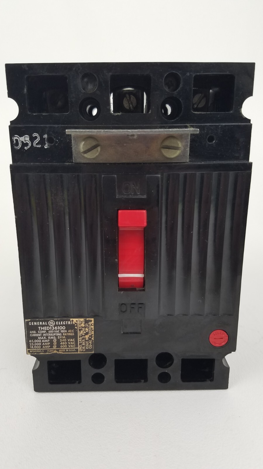 THED136100 GE THED 100 Amp 600 Volt Circuit Breaker – Next Day Option