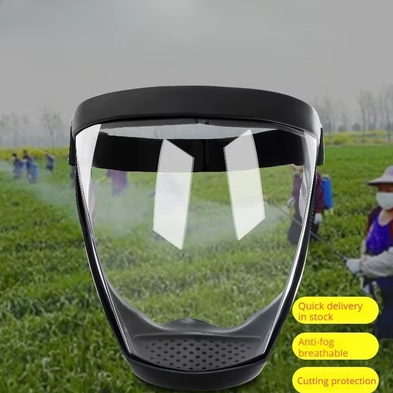 Full Face Super Protective Mask Anti-fog Shield Safety Transparent Head Cover