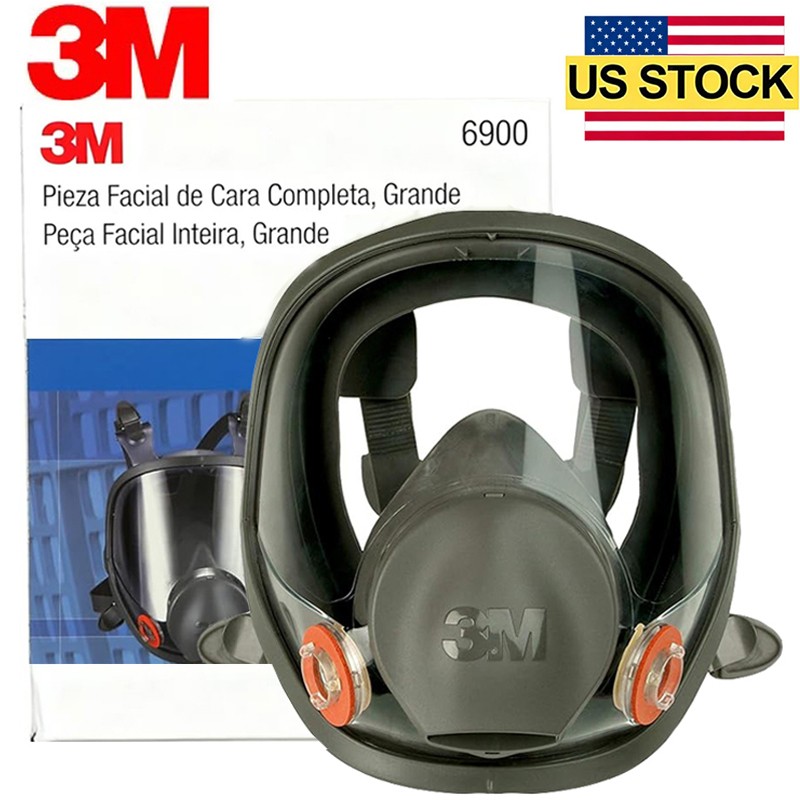 6900 Full Face Mask | Reusable Respirator Protection | Size Large |