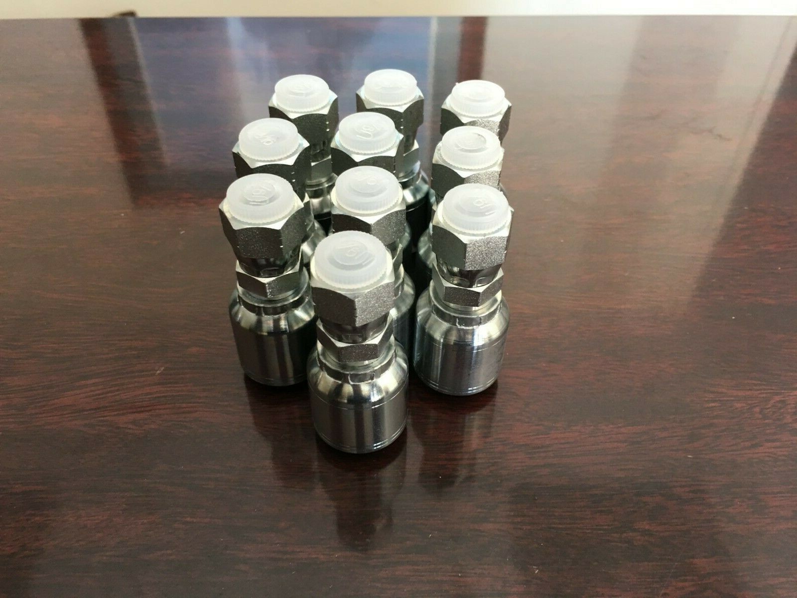 «10 PK FJX-06-06 3/8″ Hydraulic Hose x 3/8» JIC Female Swivel Fitting 10643-6-6