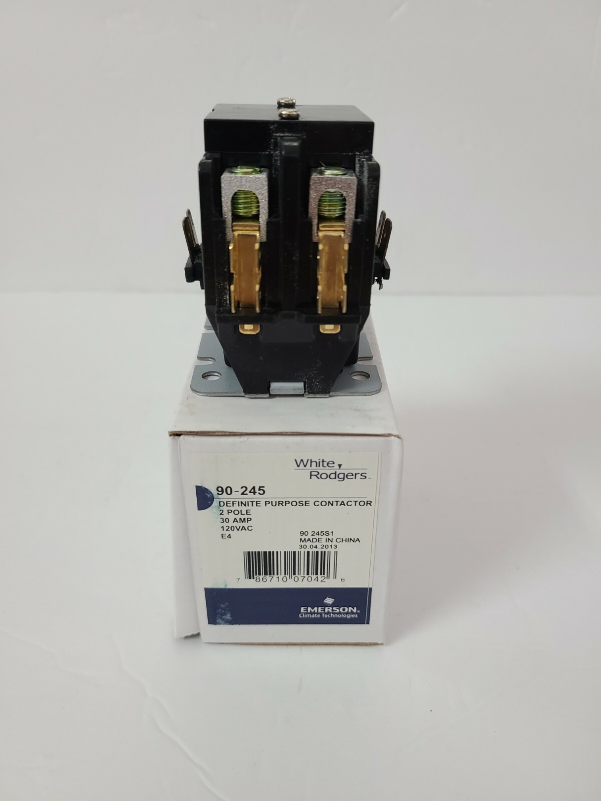 WHITE RODGERS 90-245 Definite Purpose Contactor 2-Pole 30amp 120vac