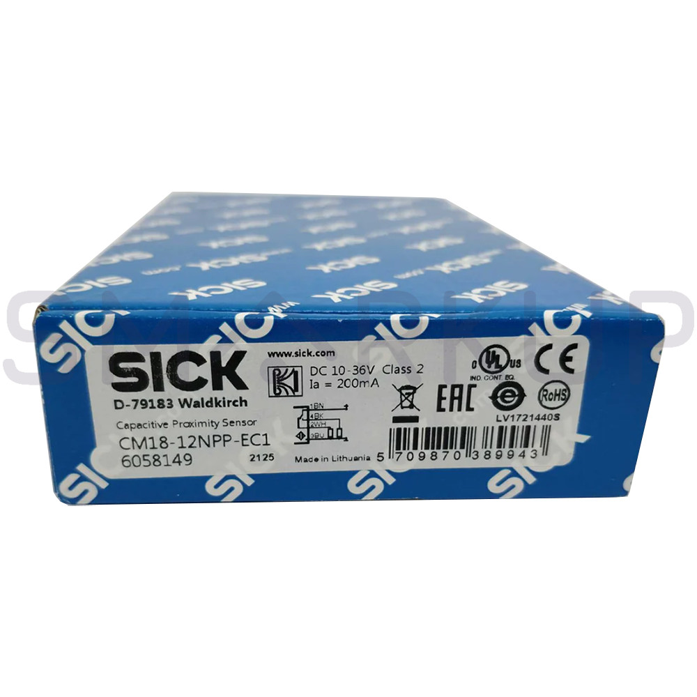 New In Box SICK CM18-12NPP-EC1 Capacitive Proximity Sensor