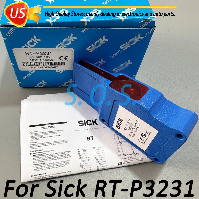For Sick RT-P3231 Photoelectric Switching Sensor 10-30VDC Class 2 1063131 – New