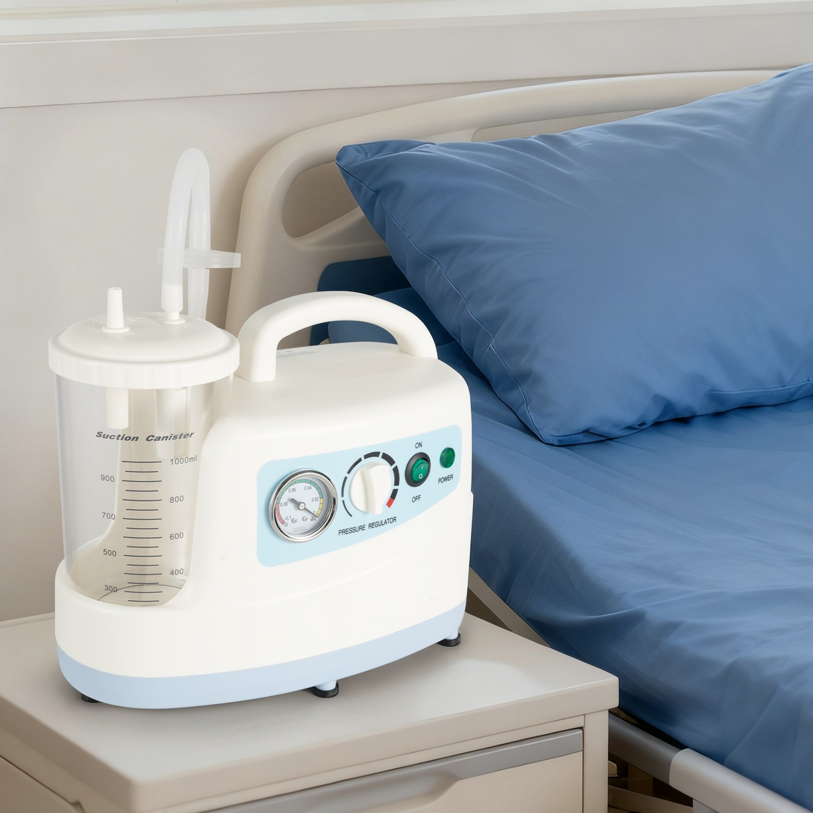Portable Electric Phlegm Suction Machine – 110V Medical Device – 1000mL Capacity