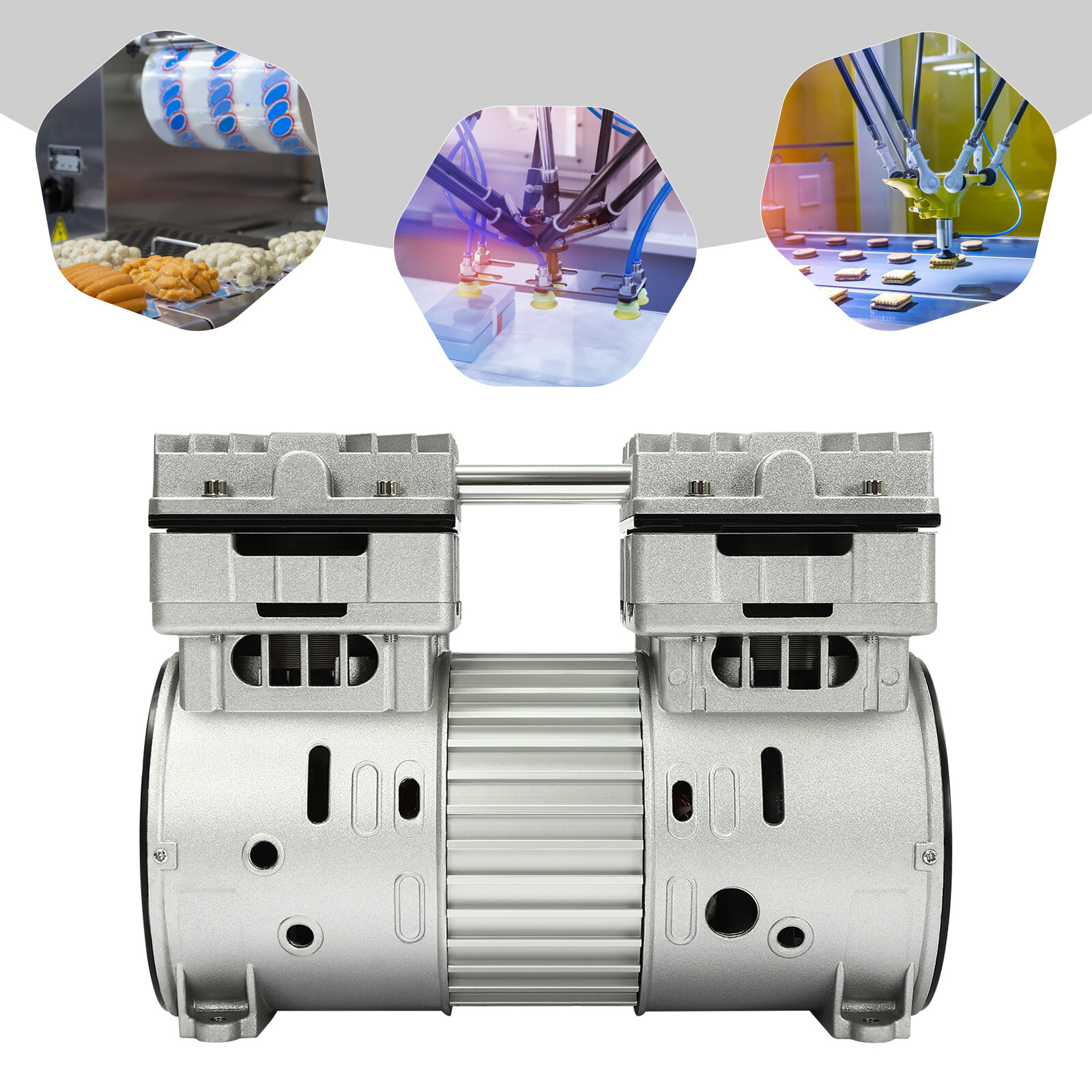 Oil-Free Silent Air Pump Small Air Pump Head Motor Air Compressor Head 800W