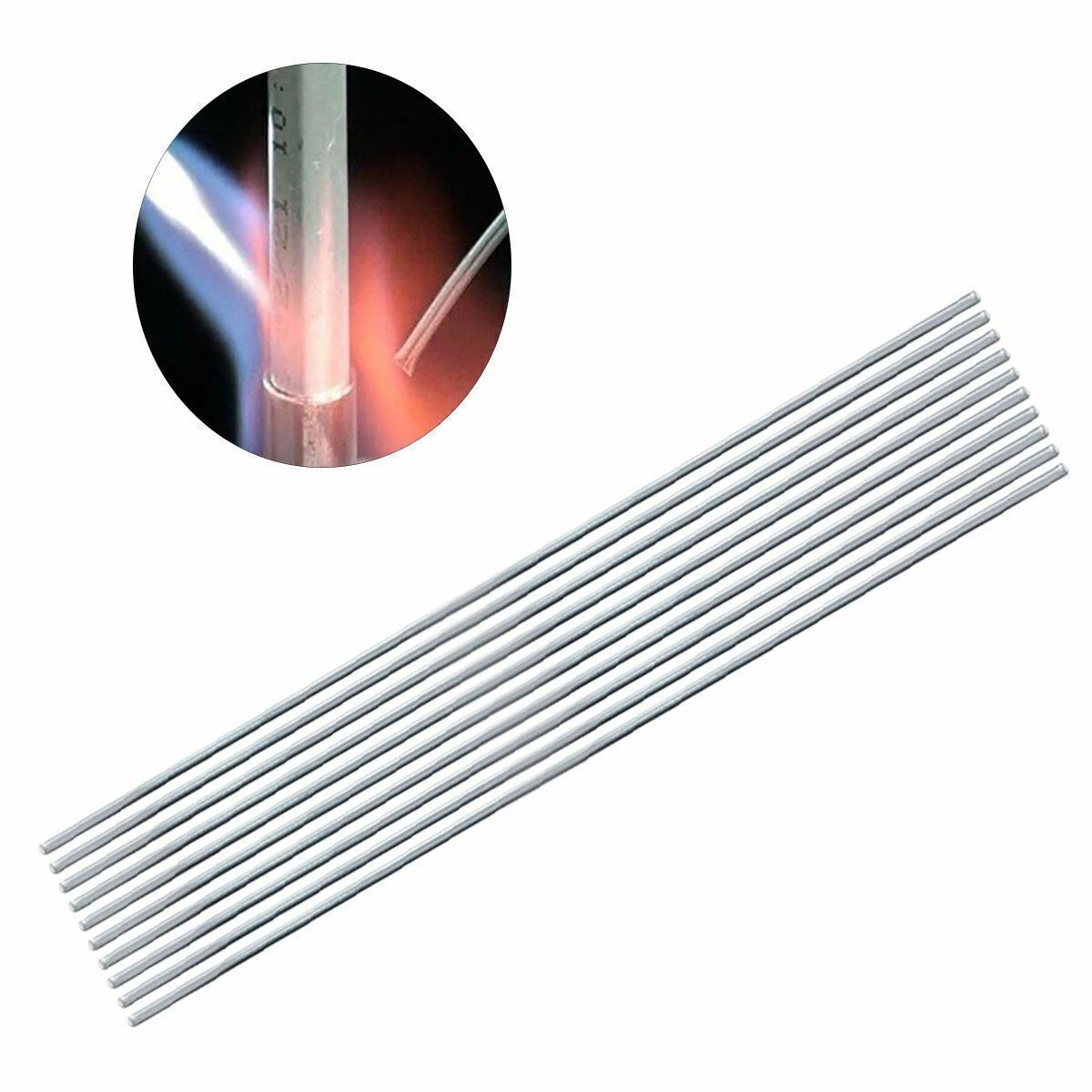 50PCS Aluminum Brazing Solution Welding Flux-Cored Rods Low Temperature Wire