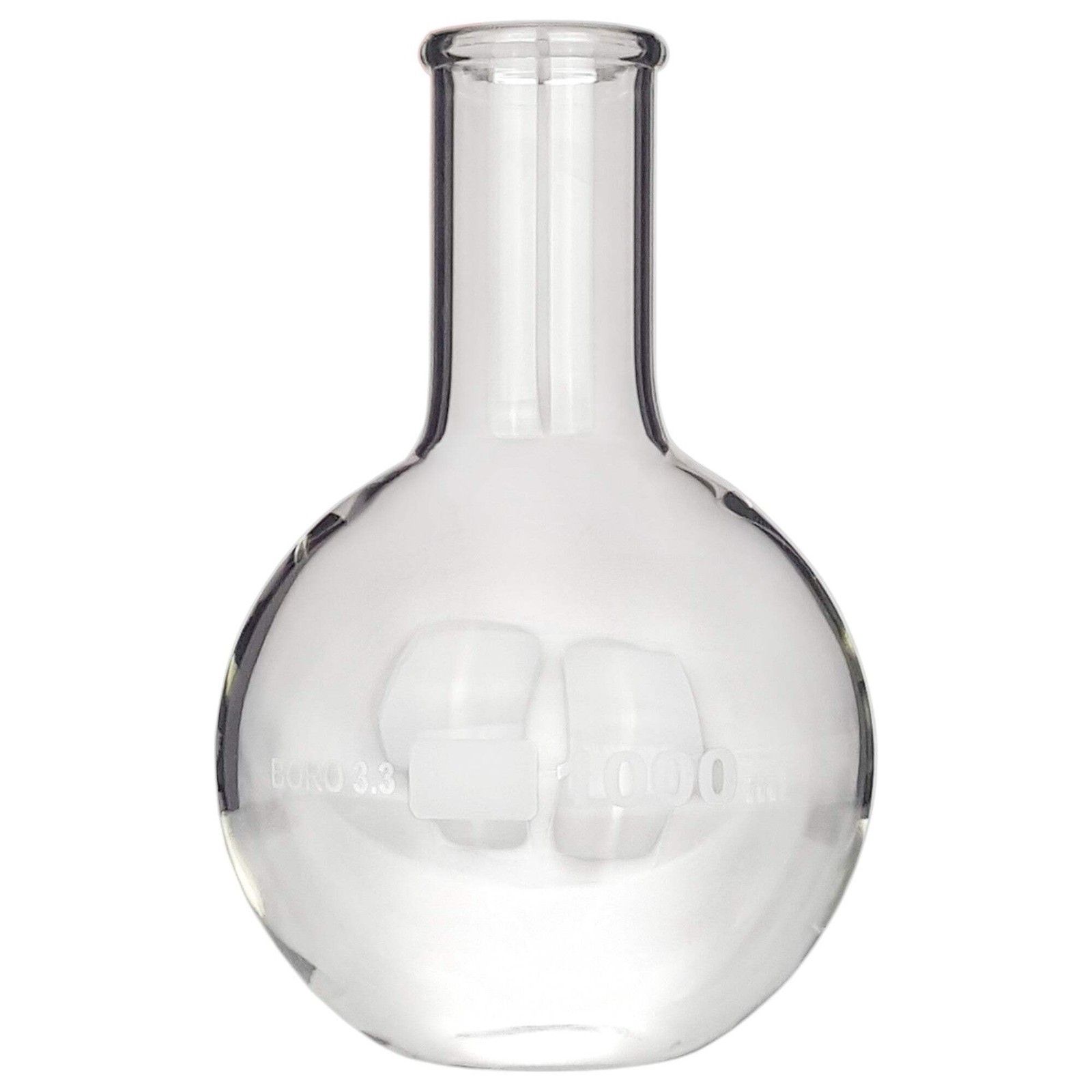 Flask, Flat-Bottom Florence Boiling Flask, Standard Neck, 1000ml capacity. Made