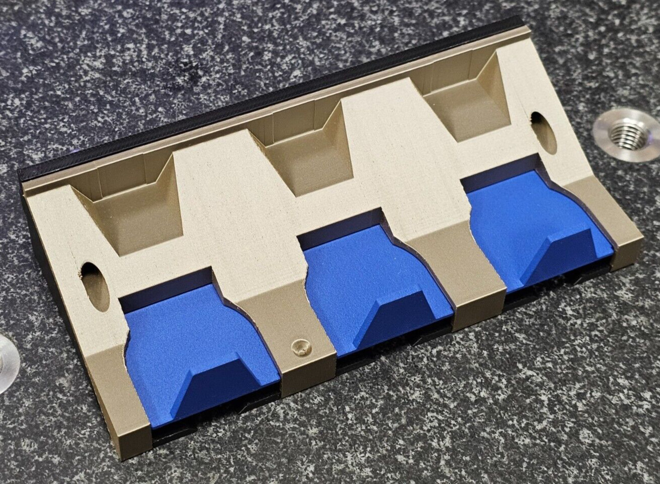 Improved 3 Stylus rack for Zeiss CMM VAST XXT TL1, TL2/TL4, TL3 adapter plates.