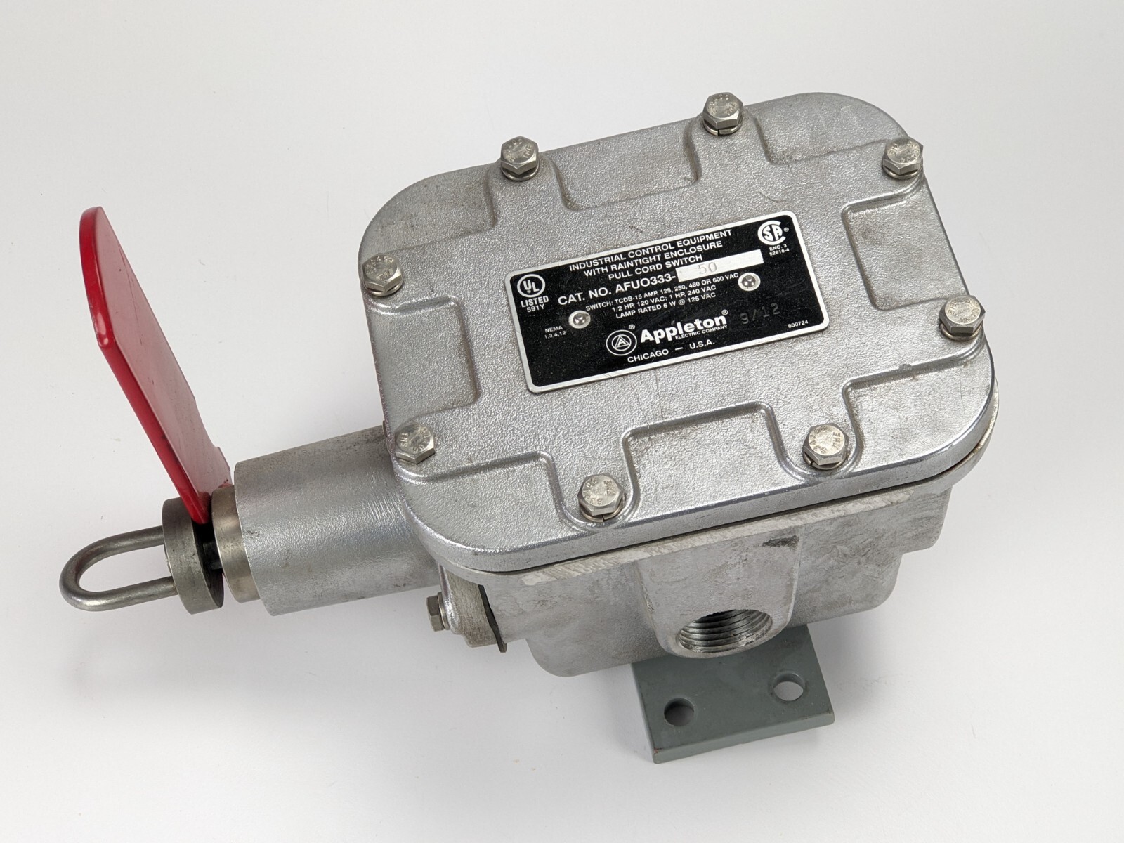 INDUSTRIAL CONTROL EQUIPMENT APPLETON AFUO333-50